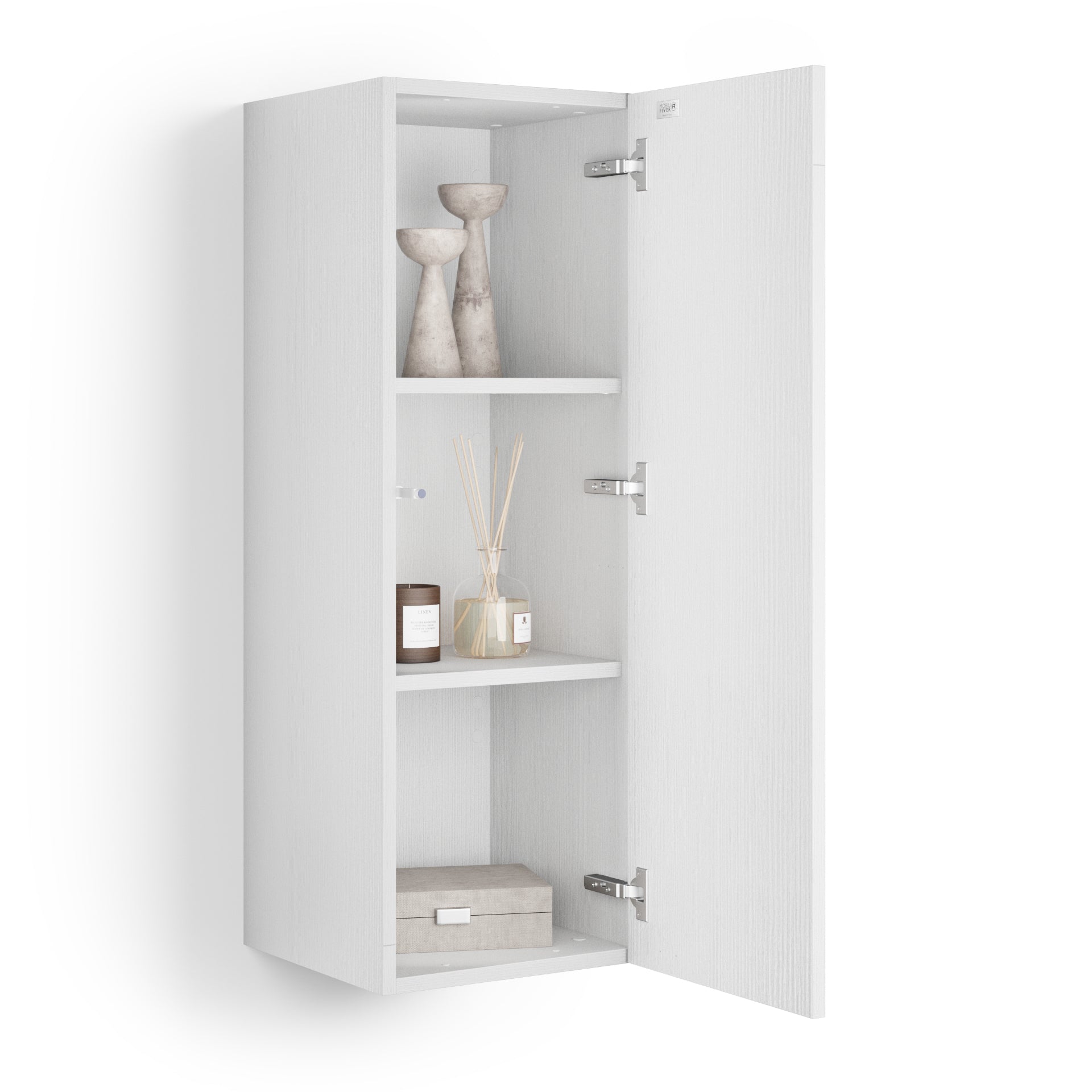 Wandkast easy 104 met opgaande klepdeur wit essen - Detail image 3