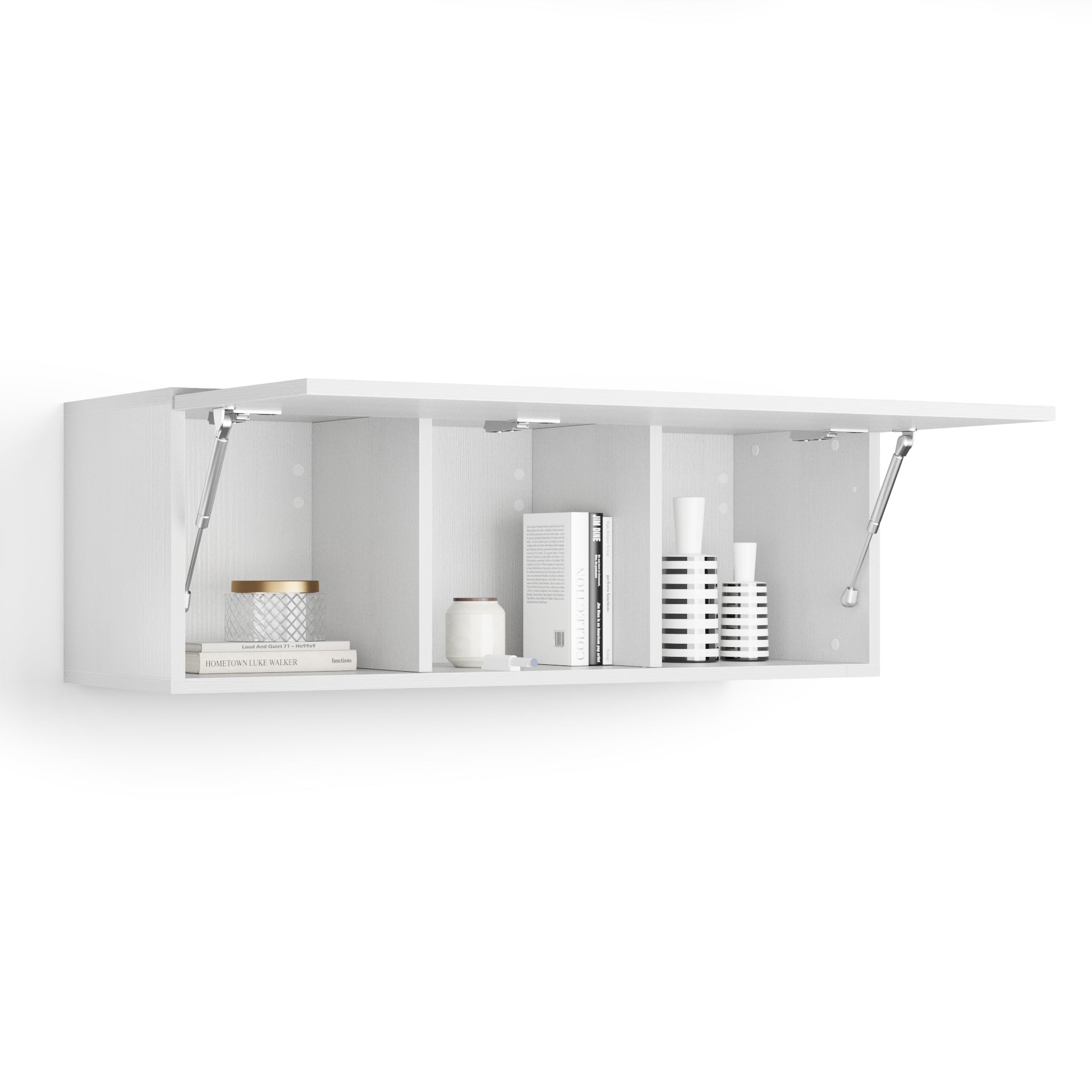 Wandkast easy 104 met opgaande klepdeur wit essen - Detail image 1