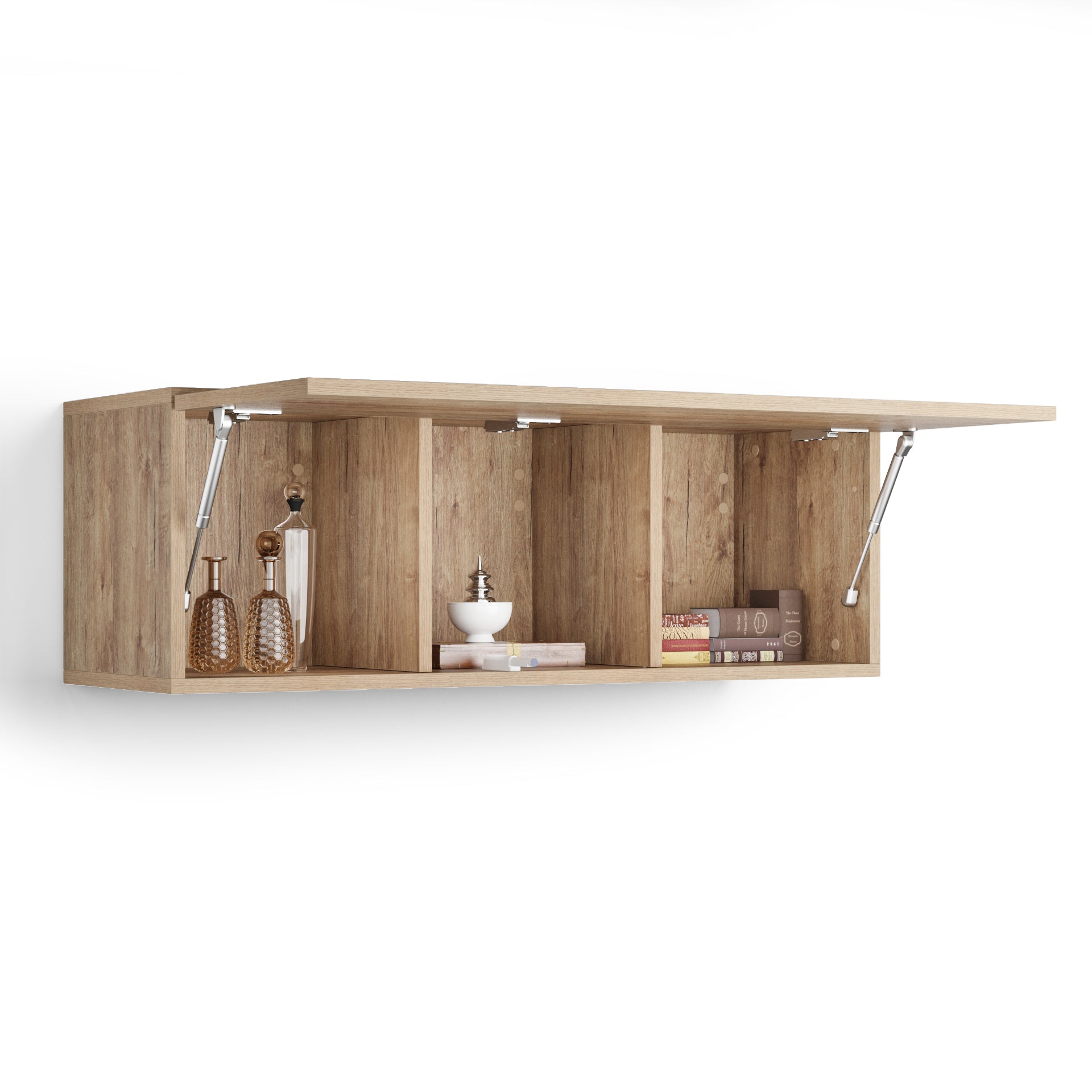 Easy Wall Unit 104 with Lift Up Door, Oak