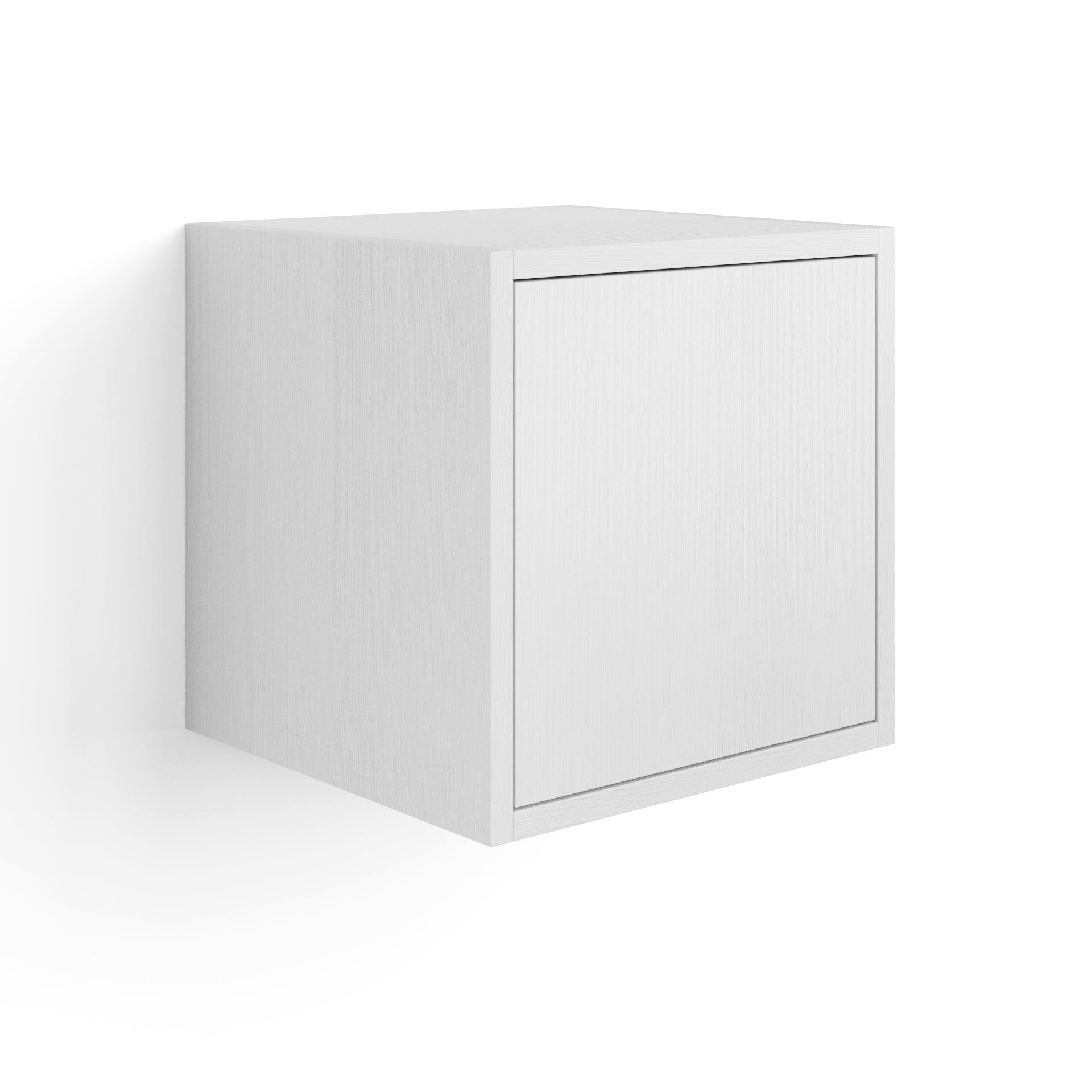 Wandkast Iacopo 36 met deuren met scharnieren wit essen