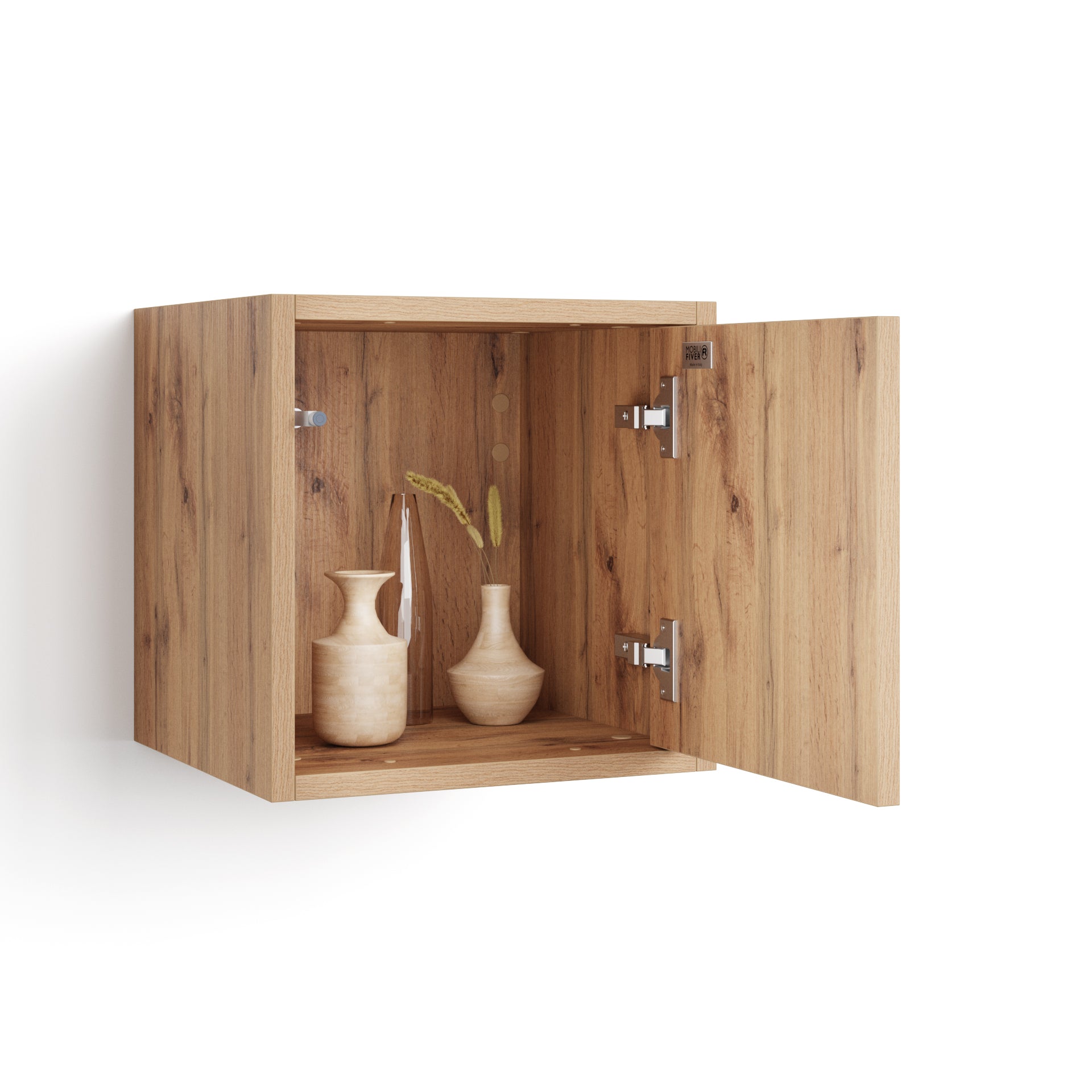 Iacopo Wall Unit 36 with Vertical Door, Rustic Oak - Detail image 2
