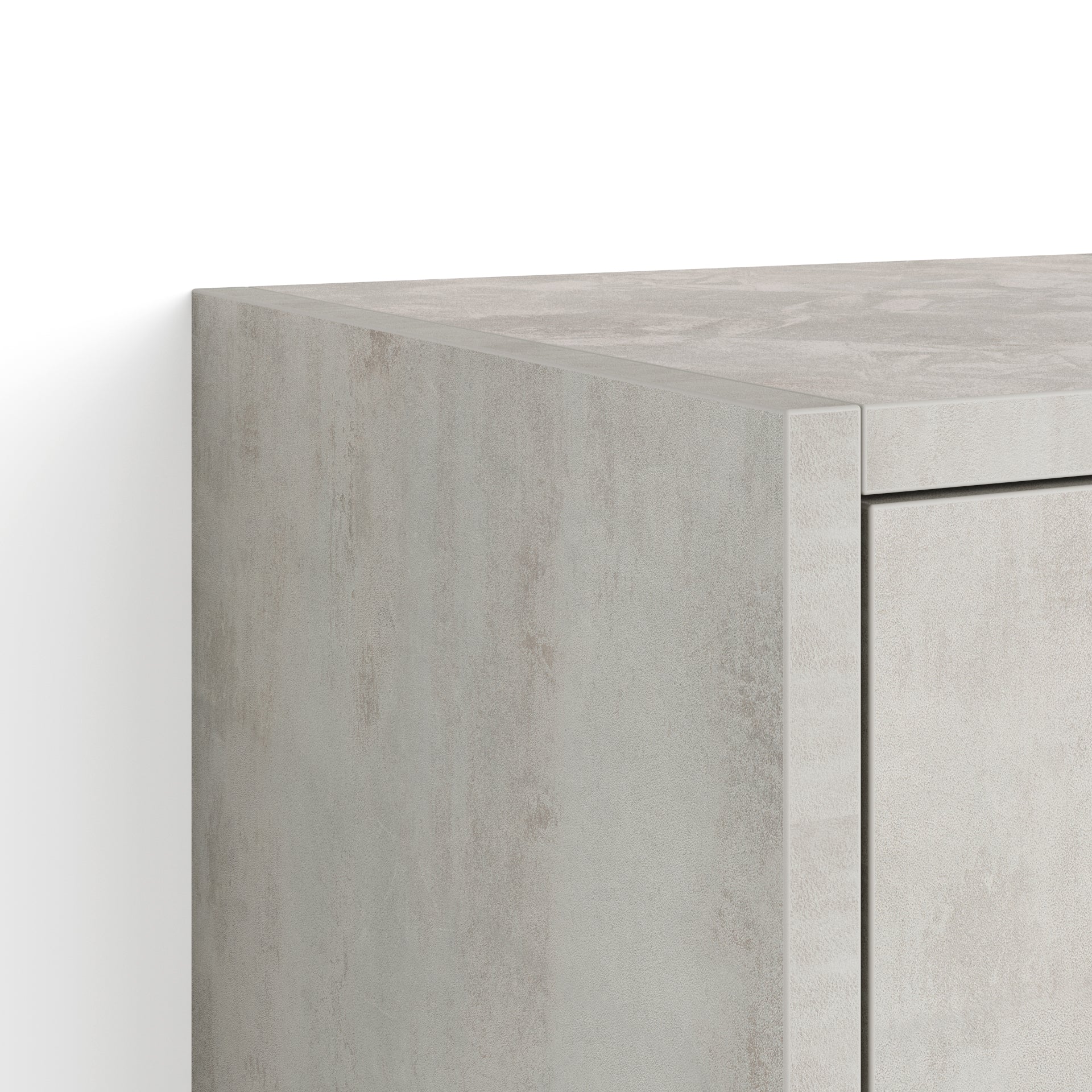 Iacopo Wall Unit 40.94 in, with Vertical Door, Concrete Effect, Grey - Detail image 2