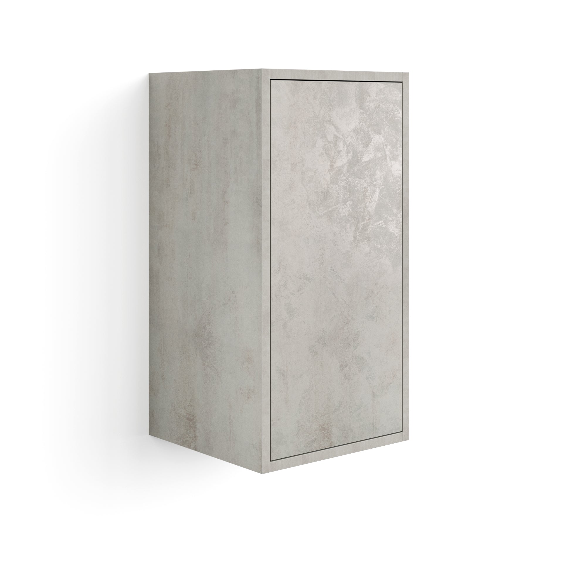 Hängeschrank Iacopo 70 mit Flügeltüre, Grauer Beton