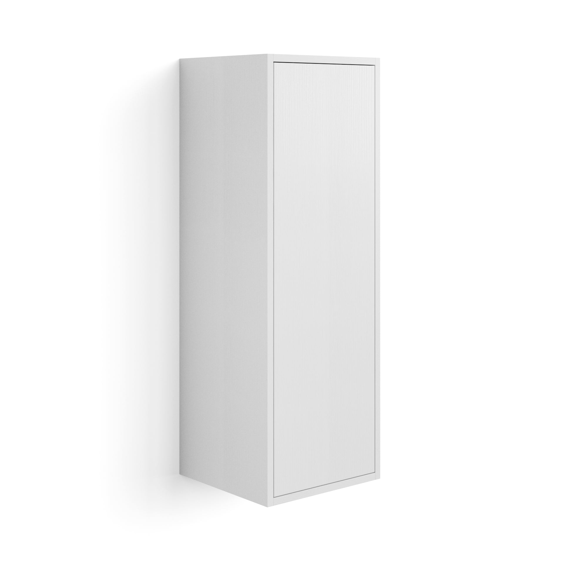 Wandkast Iacopo 104 met deuren met scharnieren wit essen