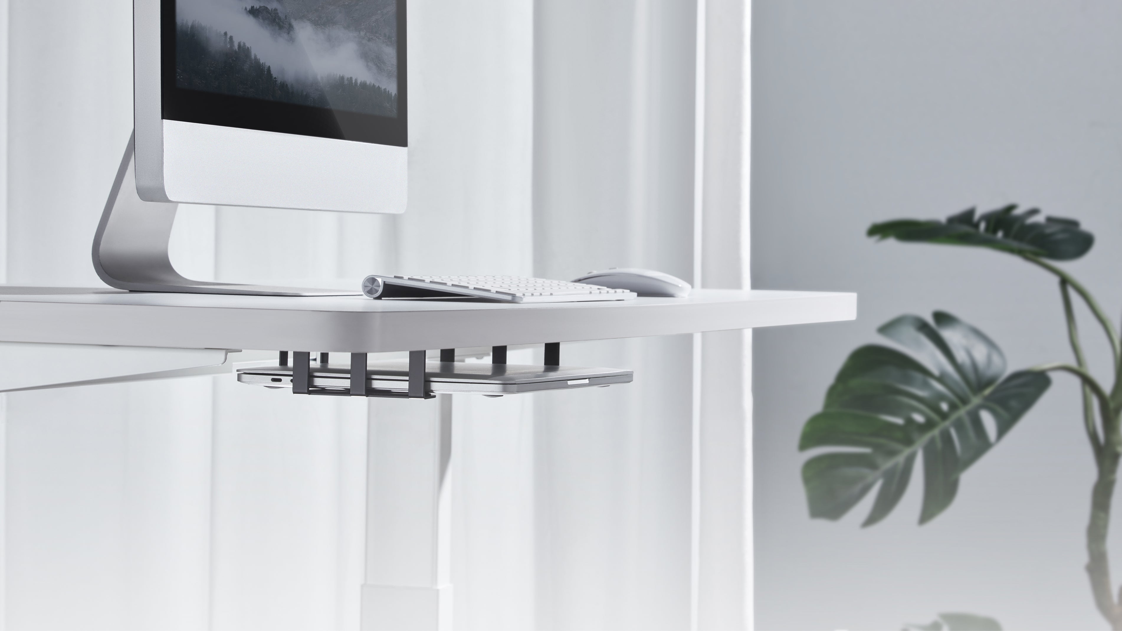 Clara under-desk PC holder, black - Set image 2