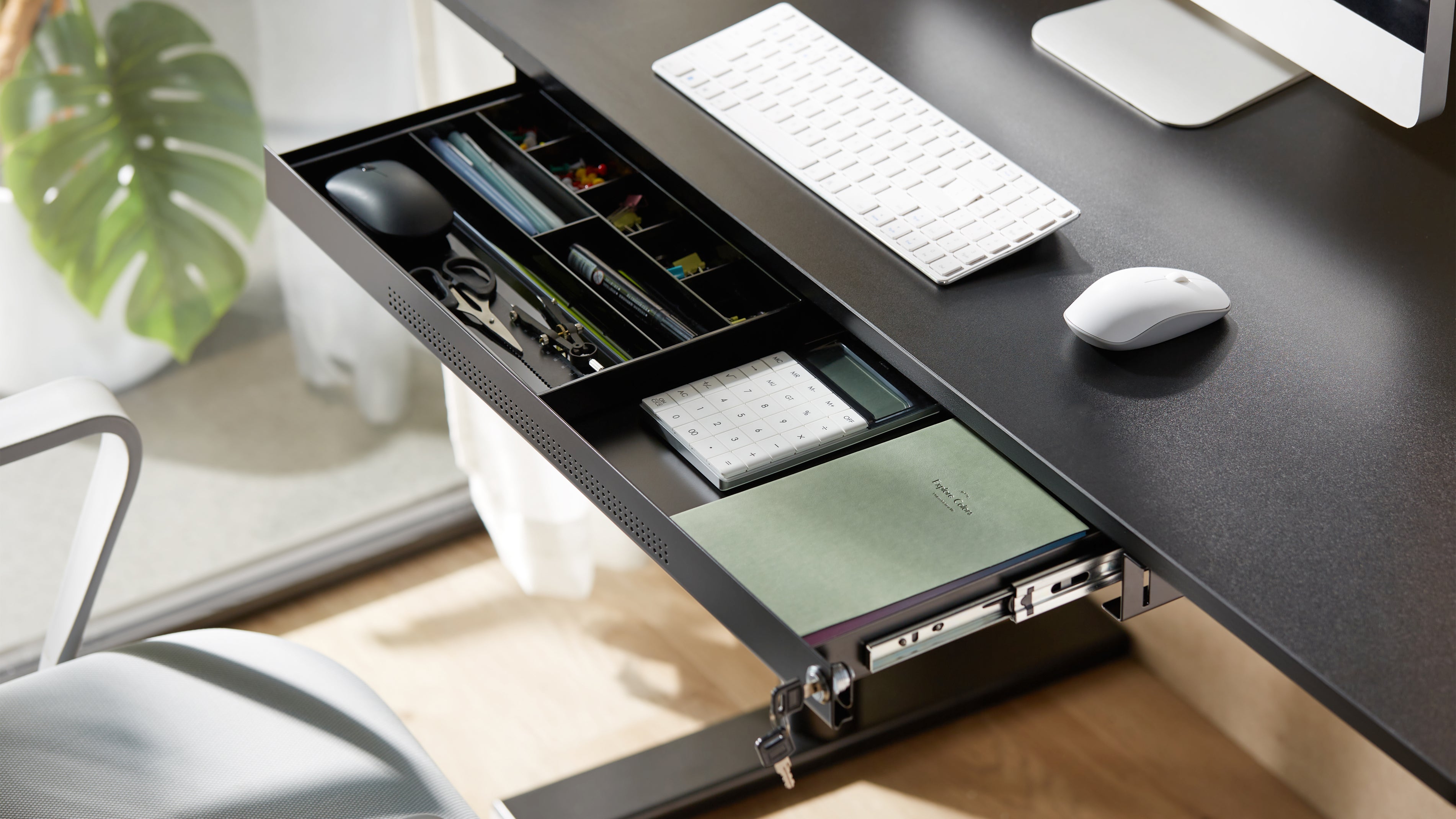 Clara desk drawer, black - Set image 2