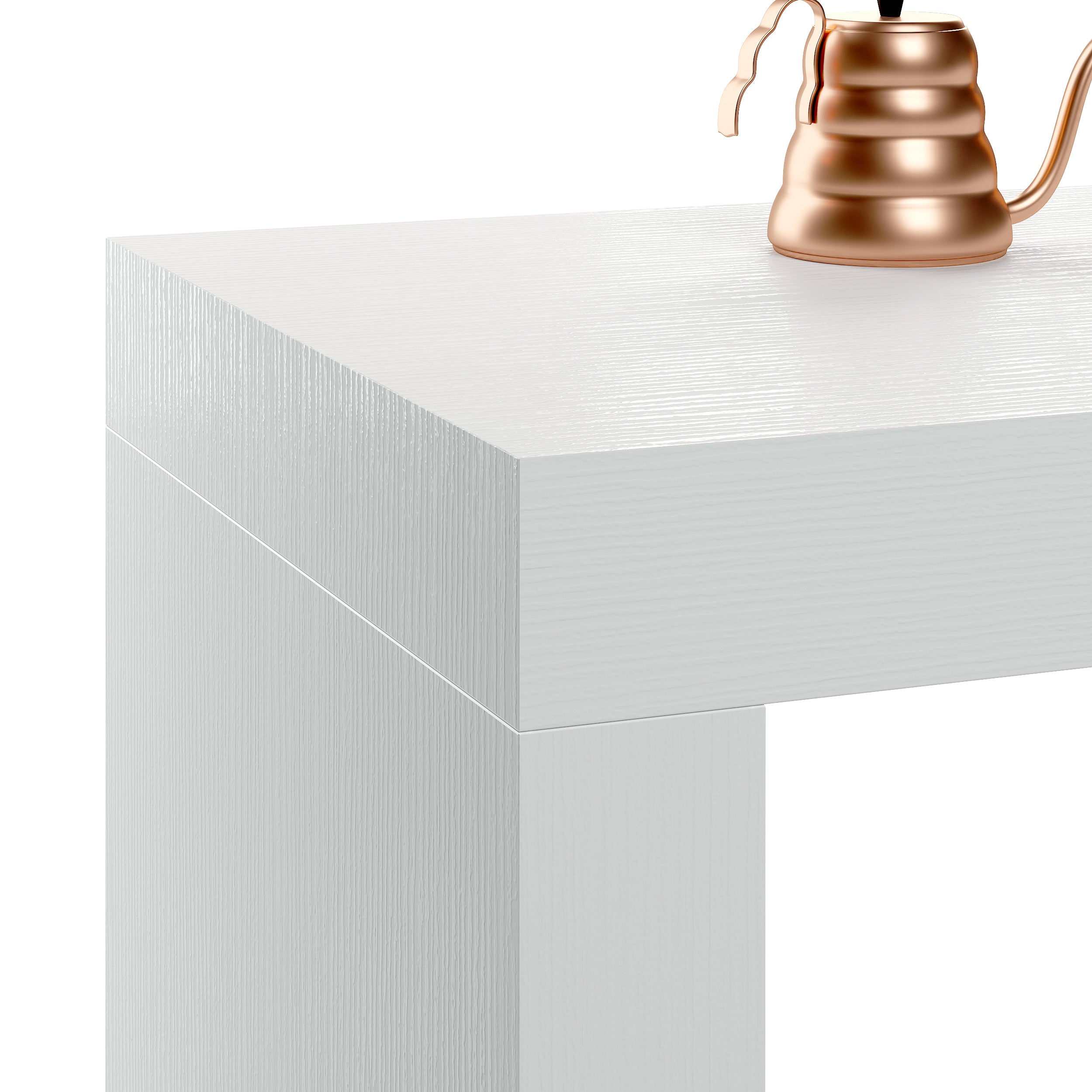 Scrivania Evolution 180x60, Bianco Frassino con Una Gamba
