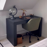 Bureau Evolution 120x60,  Zwart Essen  As met Twee Poten