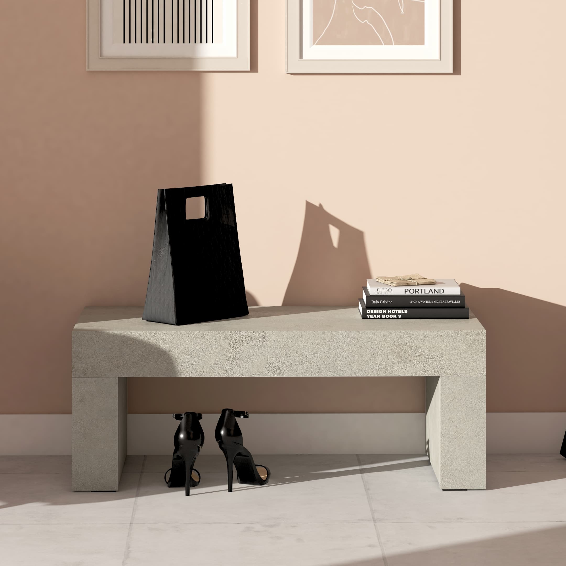 Banc Evolution, Gris Béton - Set image 1