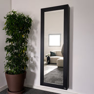 Hängeschuhschrank mit Spiegel Rachele 170x60 cm, Esche Zwart