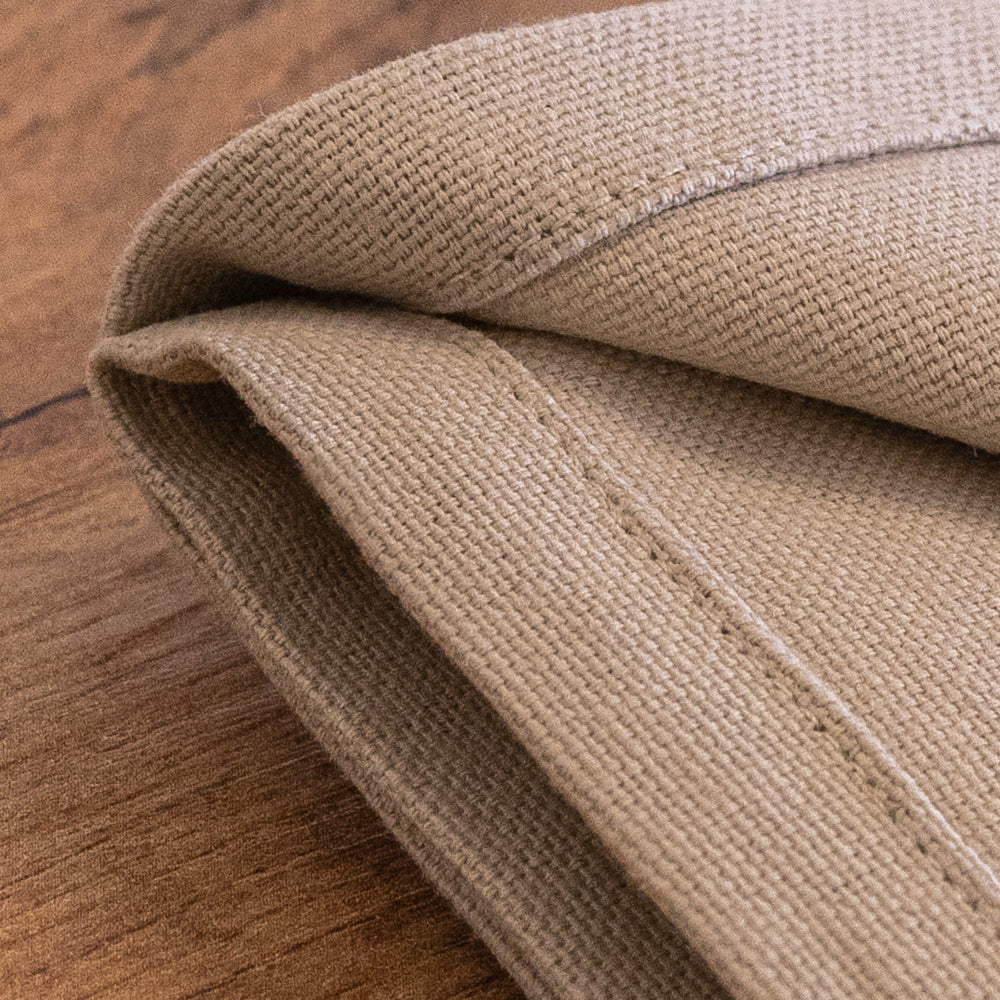 Serviettes de table Gioele en coton 35x35, Lot de 2, Beige - Detail image 4