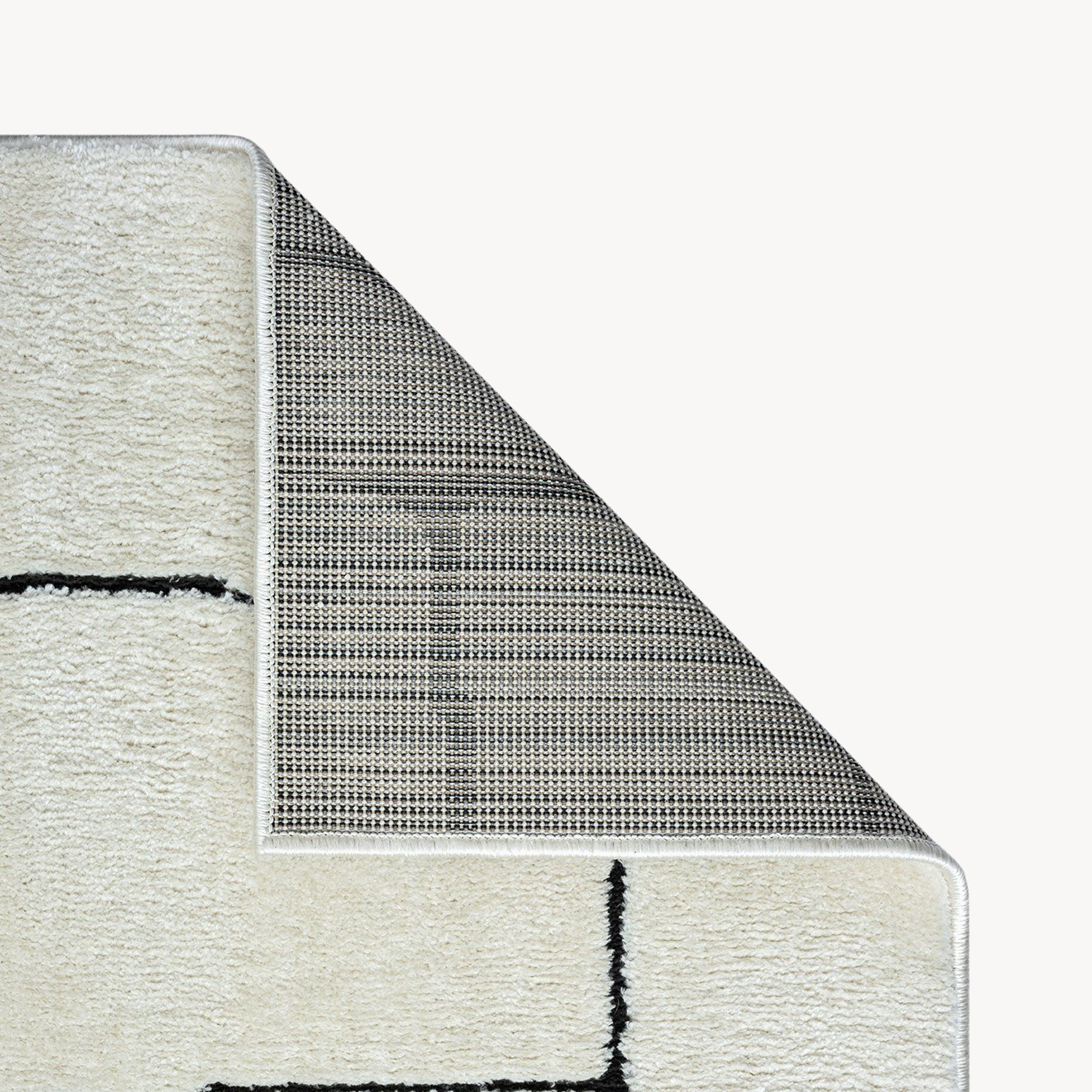 Rectangular Rug Arno 79x114 in, Cream with Abstract Pattern - Detail image 4