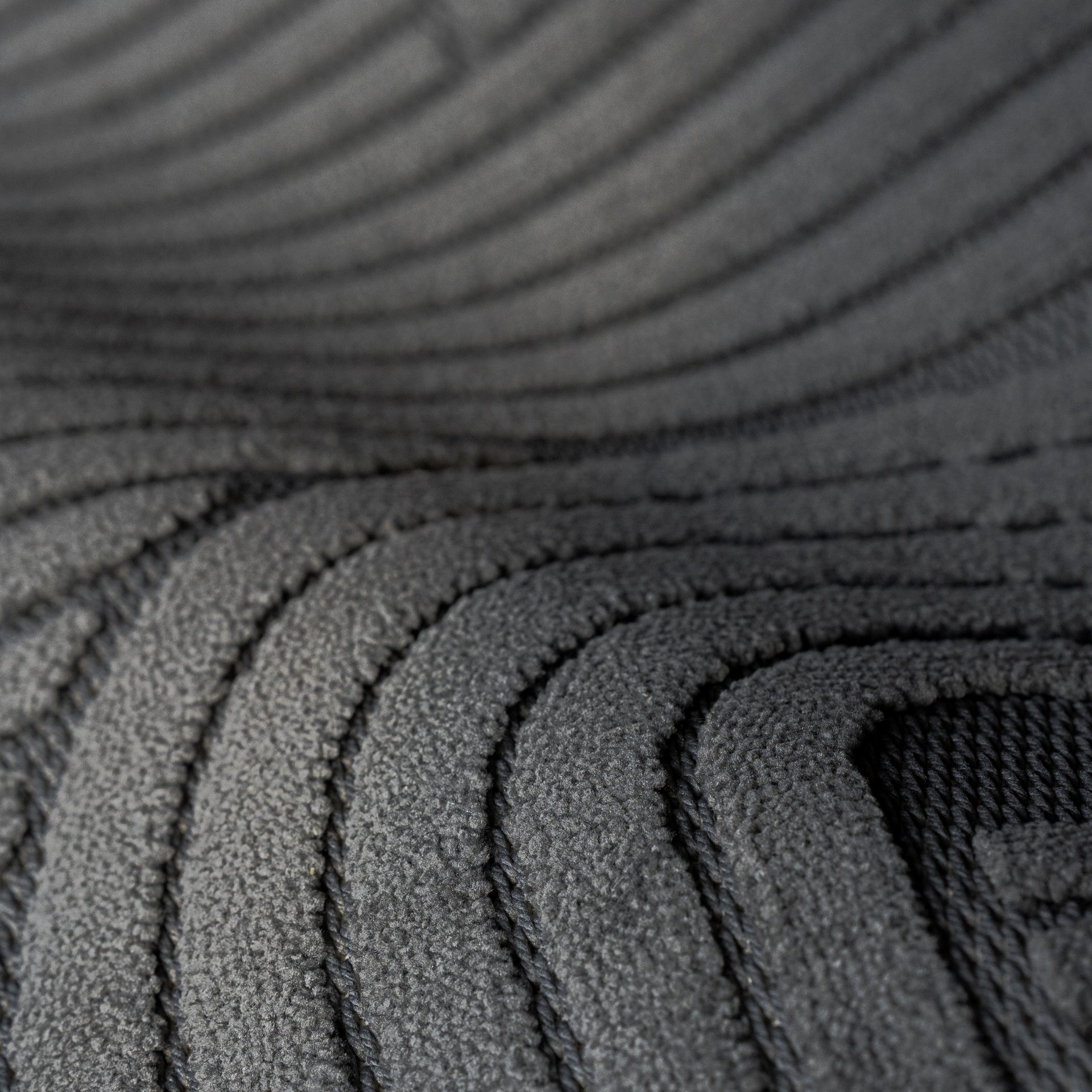 Teppich rechteckig Pietro 200x290 cm, Anthrazit mit kreisförmigem geometrischem Muster - Set image 3