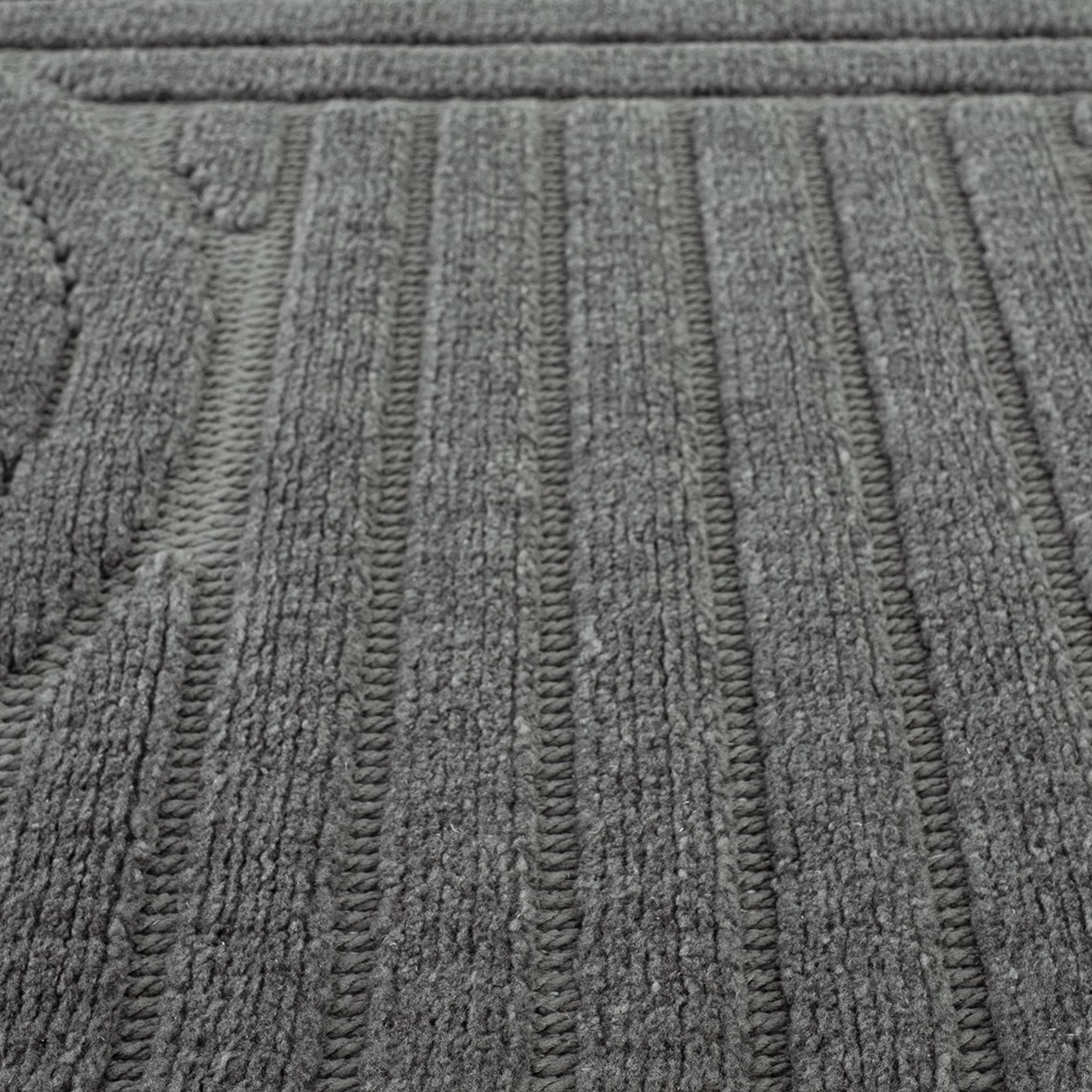 Rectangular rug Pietro 160x230 cm, Anthracite with circular geometric pattern - Detail image 5