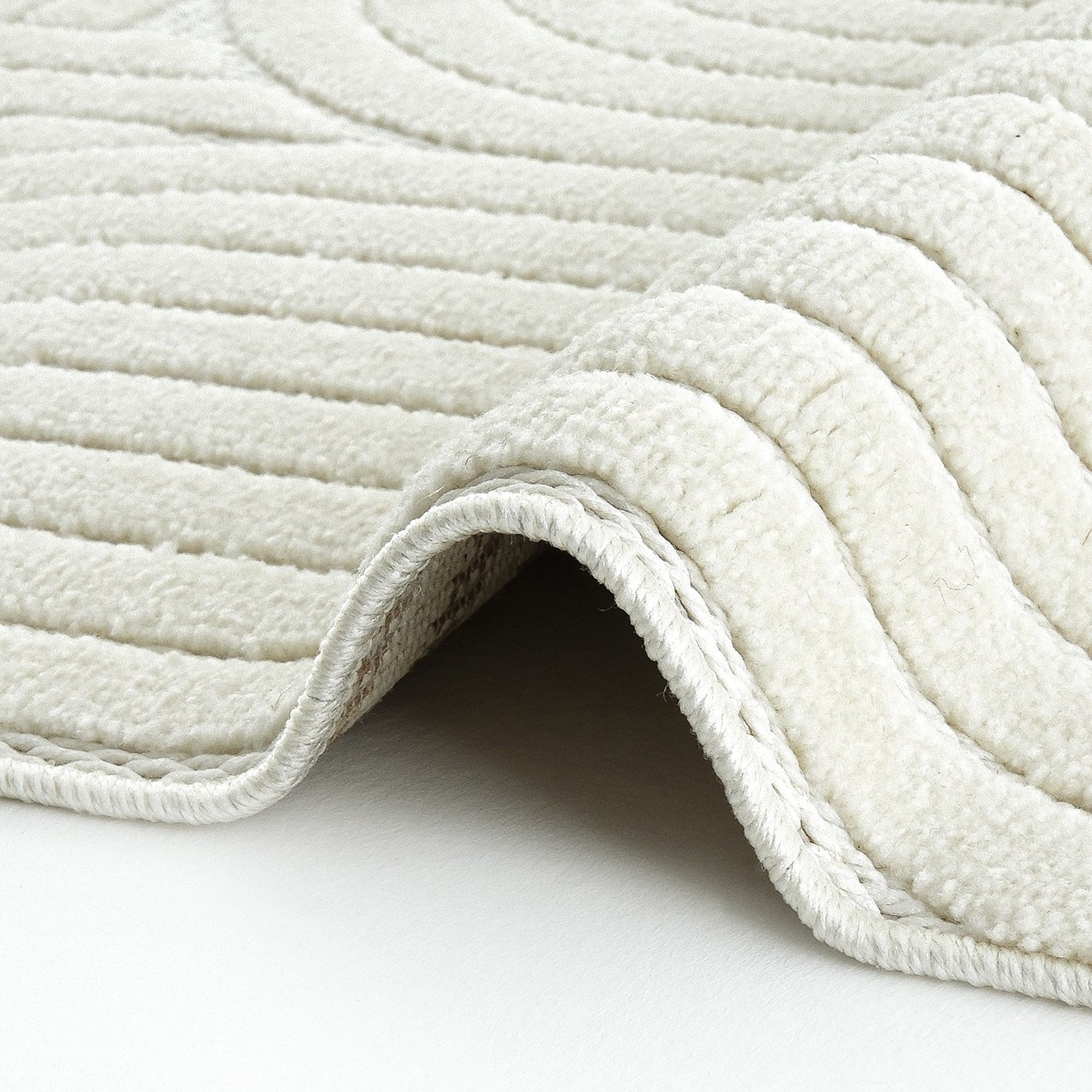 Tapis rectangulaire Pietro 200x290 cm, Crème avec motif géométrique circulaire - Detail image 4