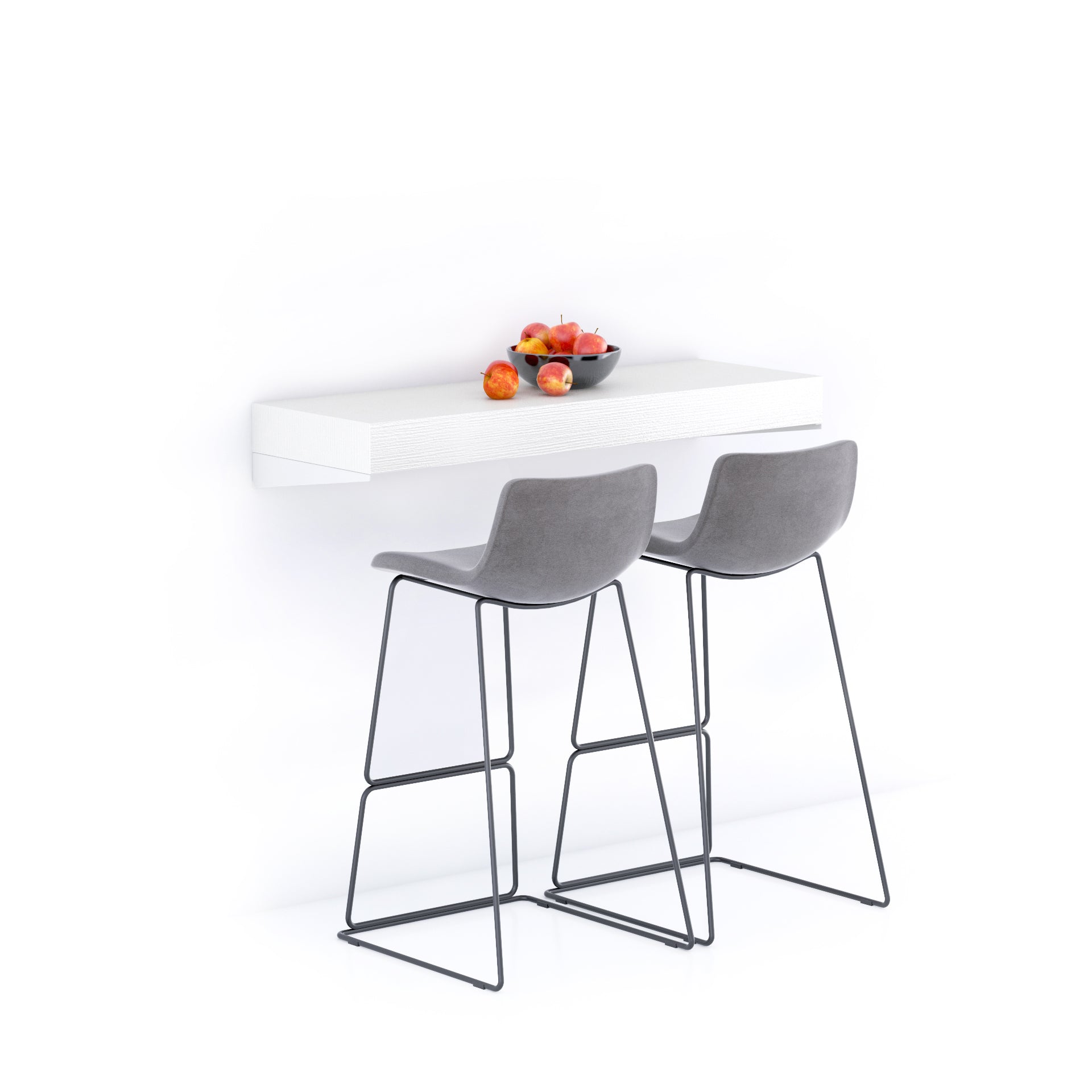 Mensolone Da Bar Evolution 120x40, Bianco Frassino - Immagine principale