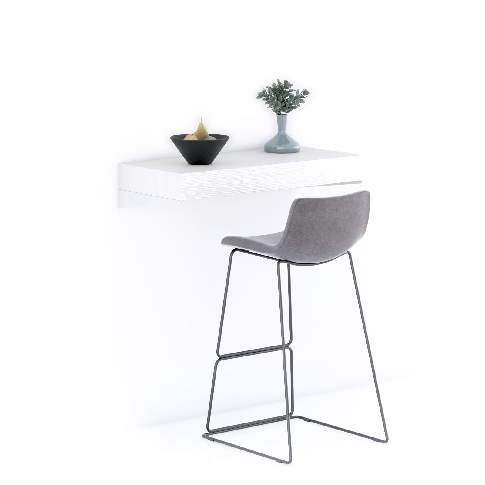 Mensolone Da Bar Evolution 90x40, Bianco Frassino - Immagine principale