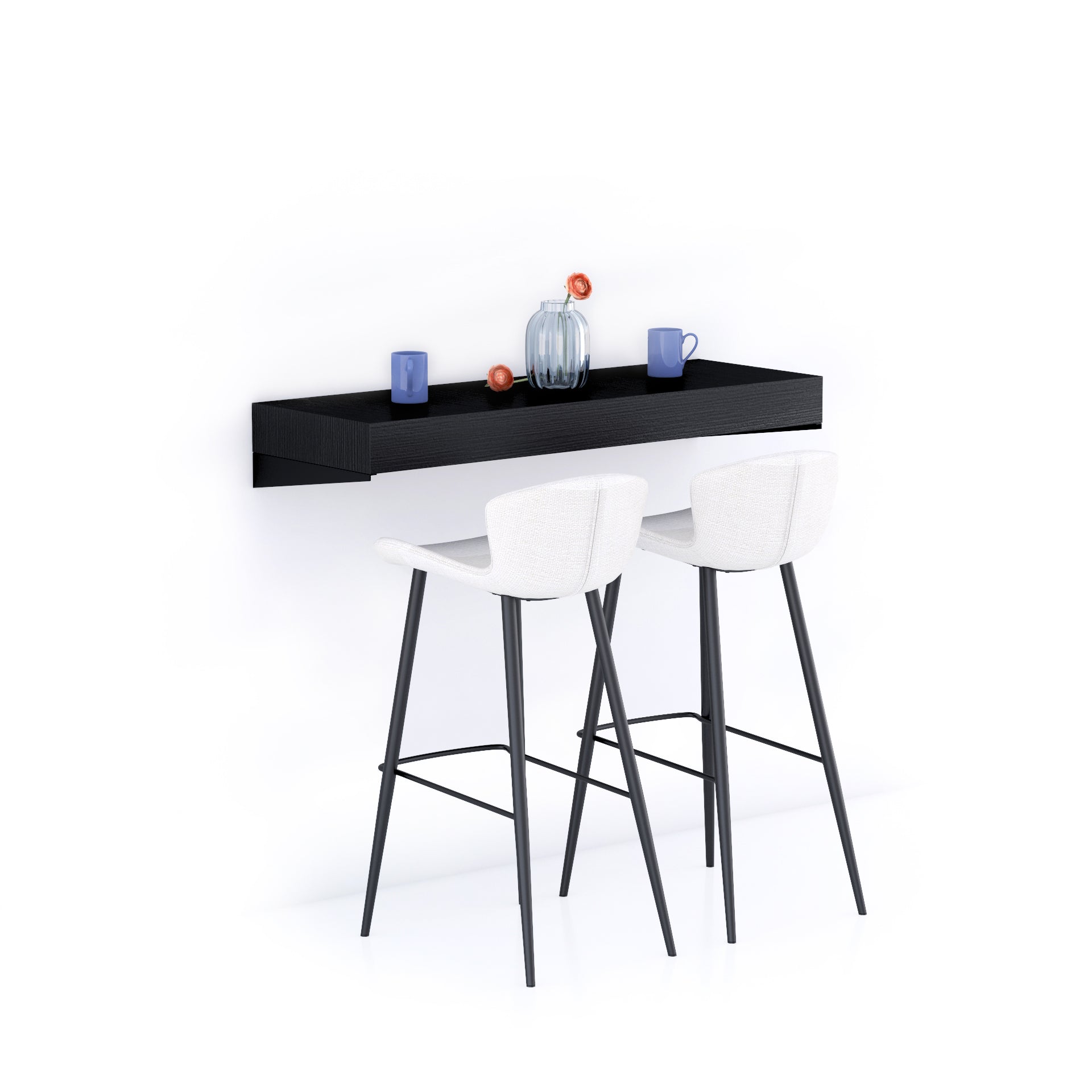 Evolution extra großes Barregal 120 x 40, Esche, Schwarz