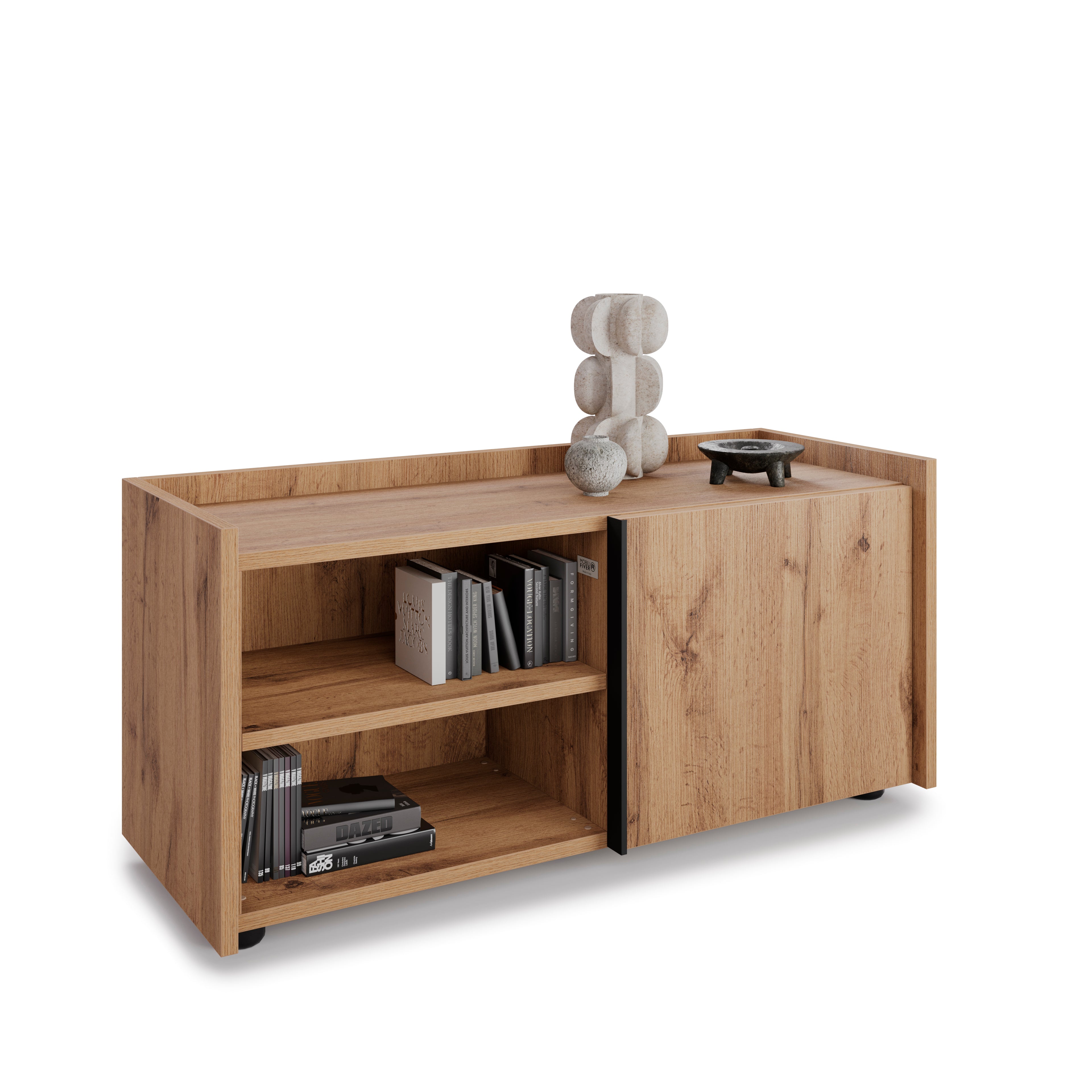 Mueble Bajo Romina (93,6x36x44 cm), con 1 Puerta, Madera Rústica - Detail image 1