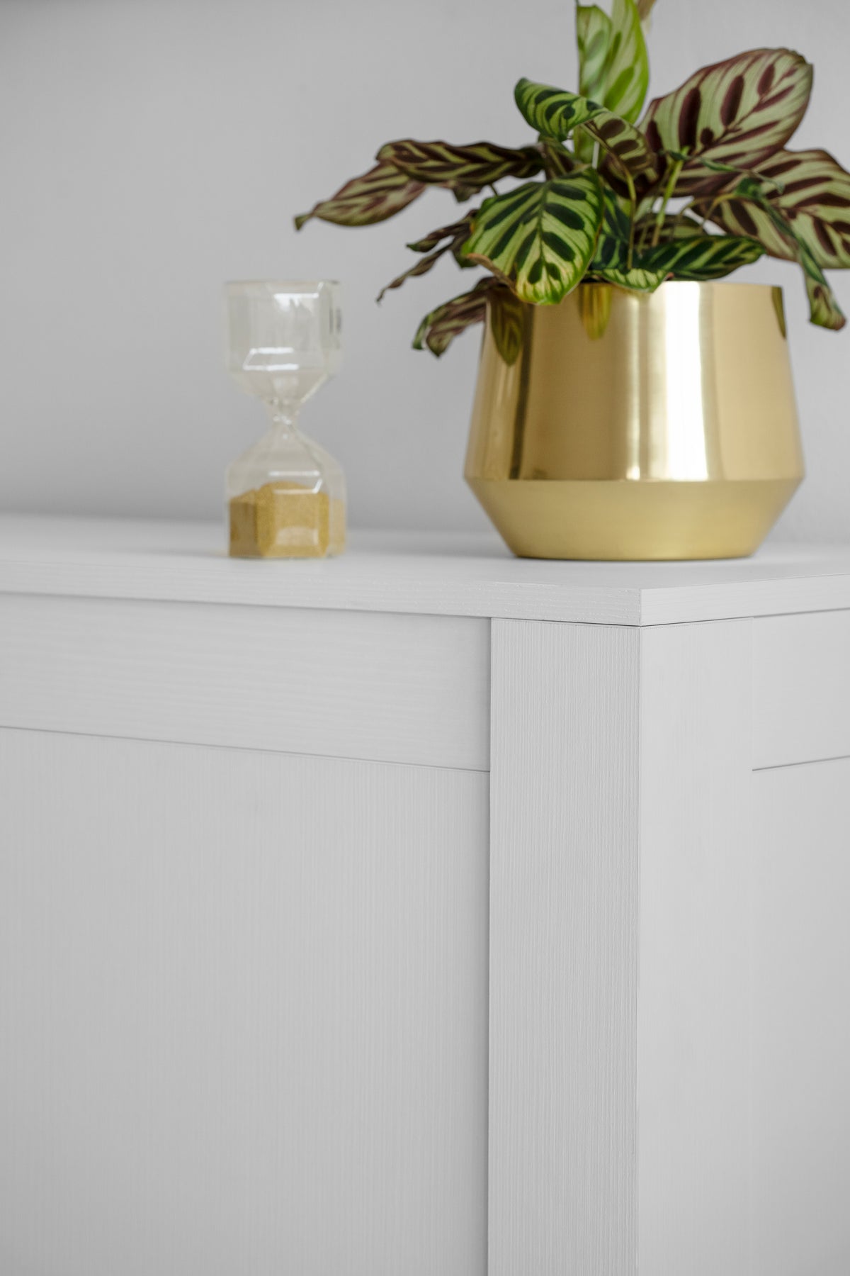 Buffet bas 3 portes Rachele, (180x45x80 cm), Frêne Blanc - Image de détail 12