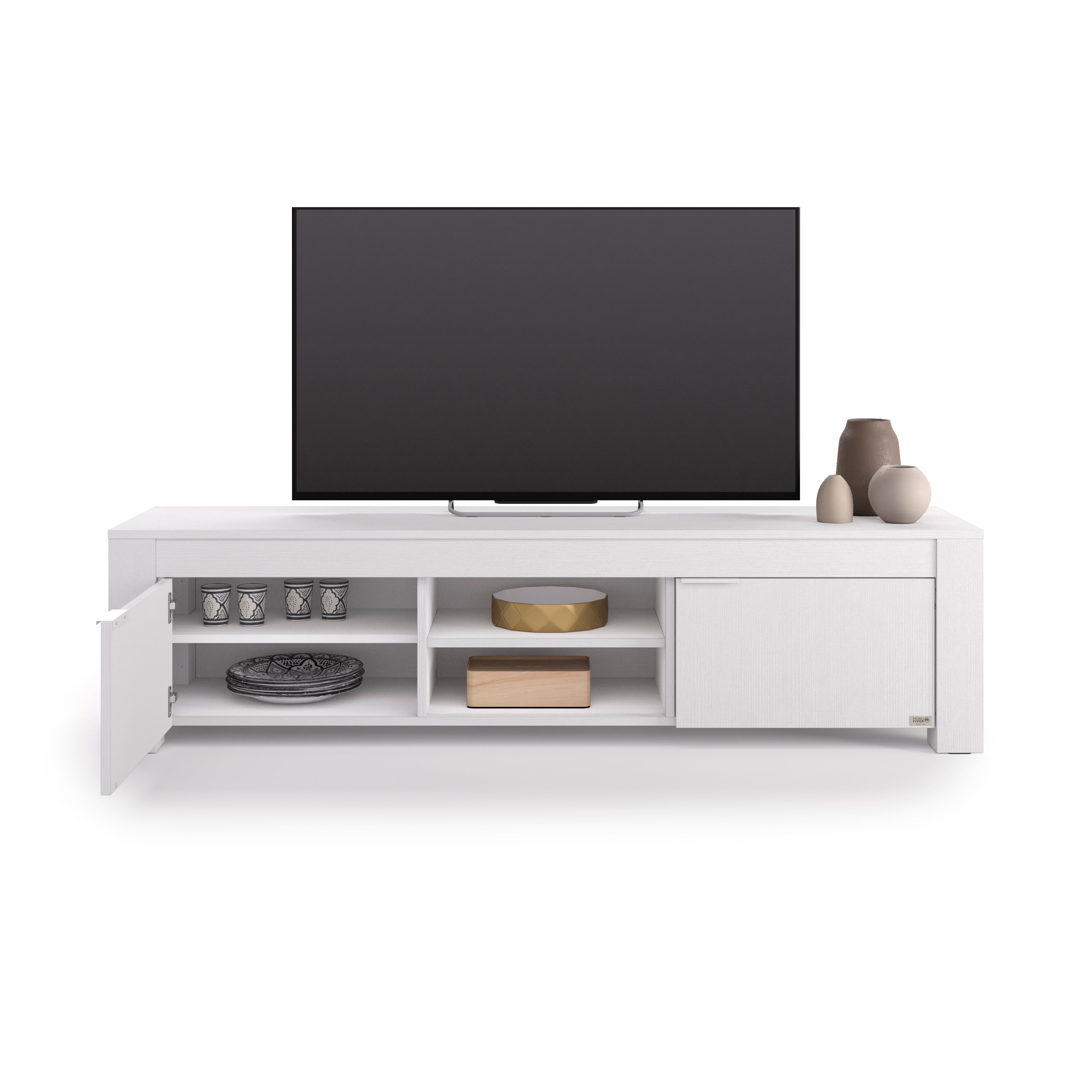 TV Stand with Open Shelf and 2 Doors Rachele, (180x45x45,8 cm