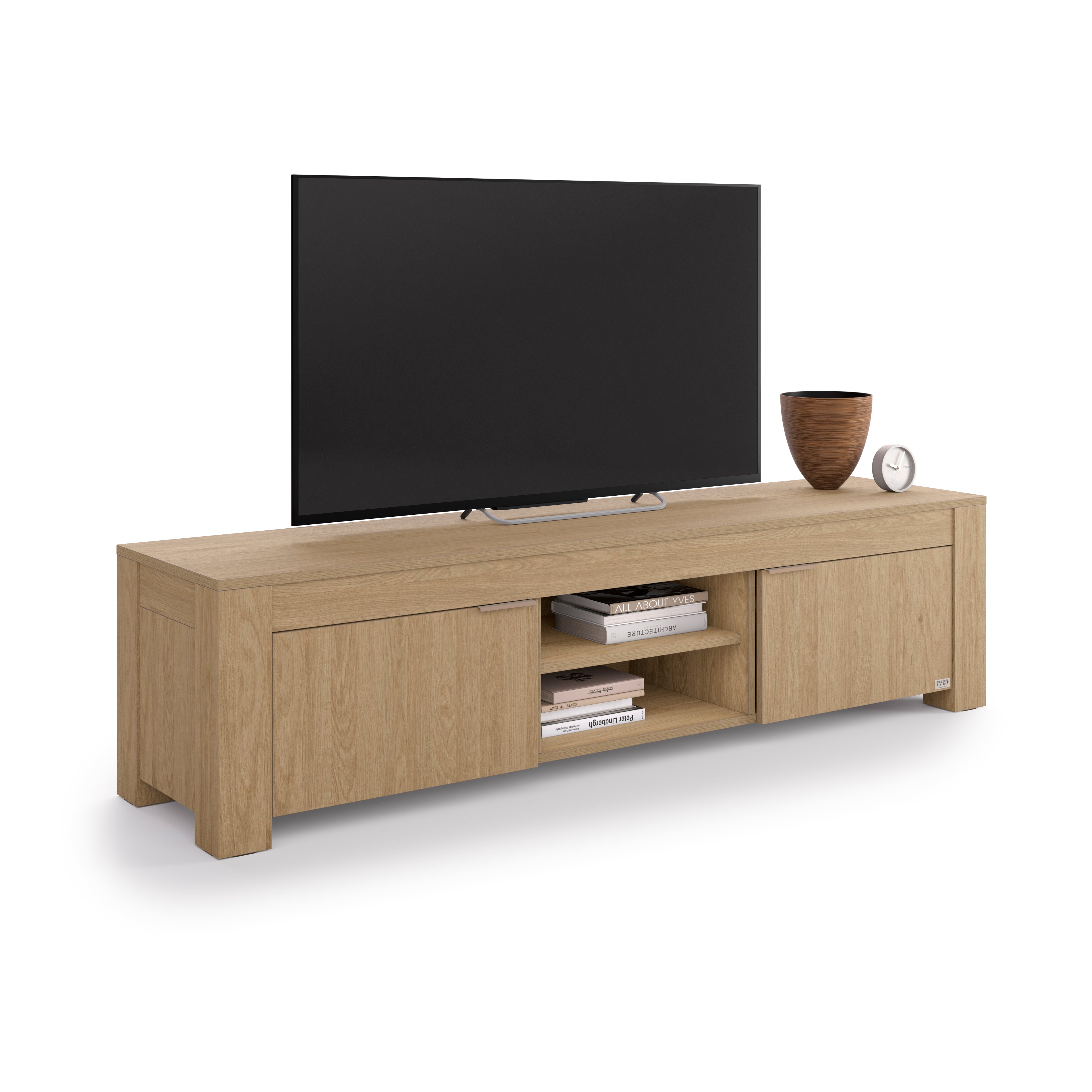 TV Stand with Open Shelf and 2 Doors Rachele, (180x45x45,8 cm