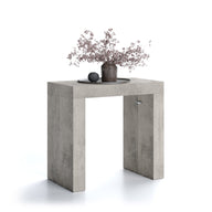 Table Console Extensible avec rallonges intégrées Evolution, 45(305)x80 cm, Chêne Clair