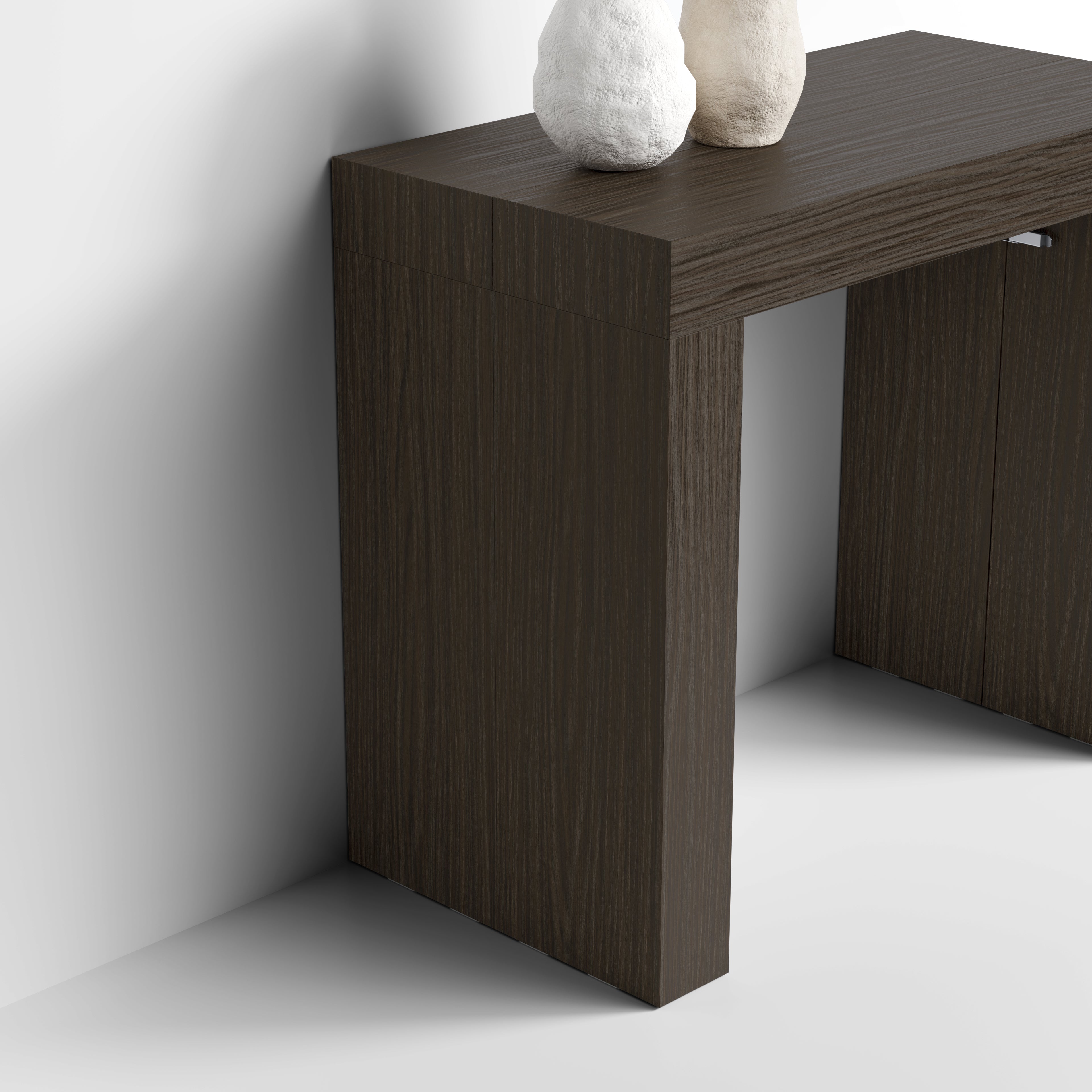 Table Console Extensible Evolution, 45(305)x90 cm, Noyer Américain - Detail image 2