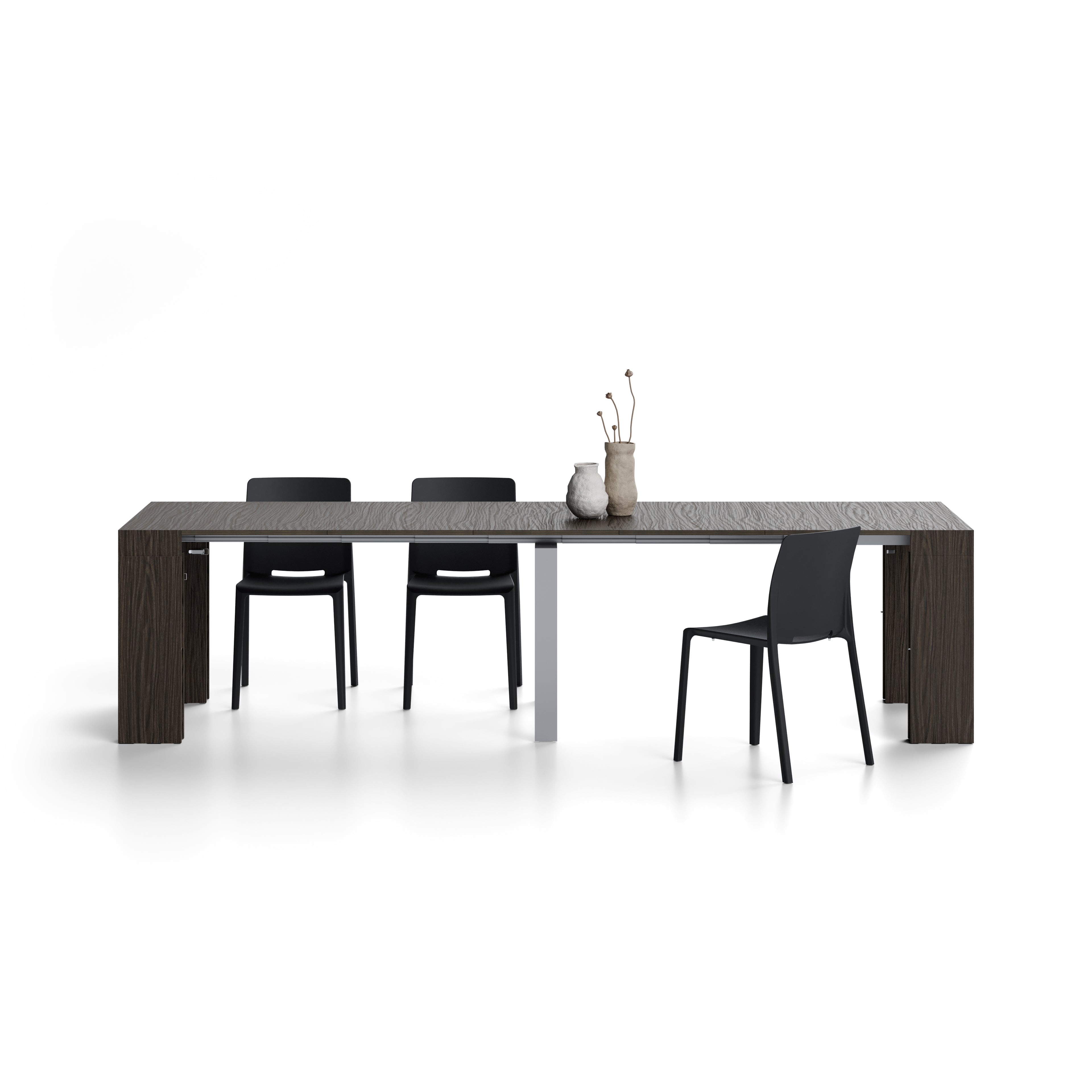 Table Console Extensible Evolution, 45(305)x90 cm, Noyer Américain - Detail image 3