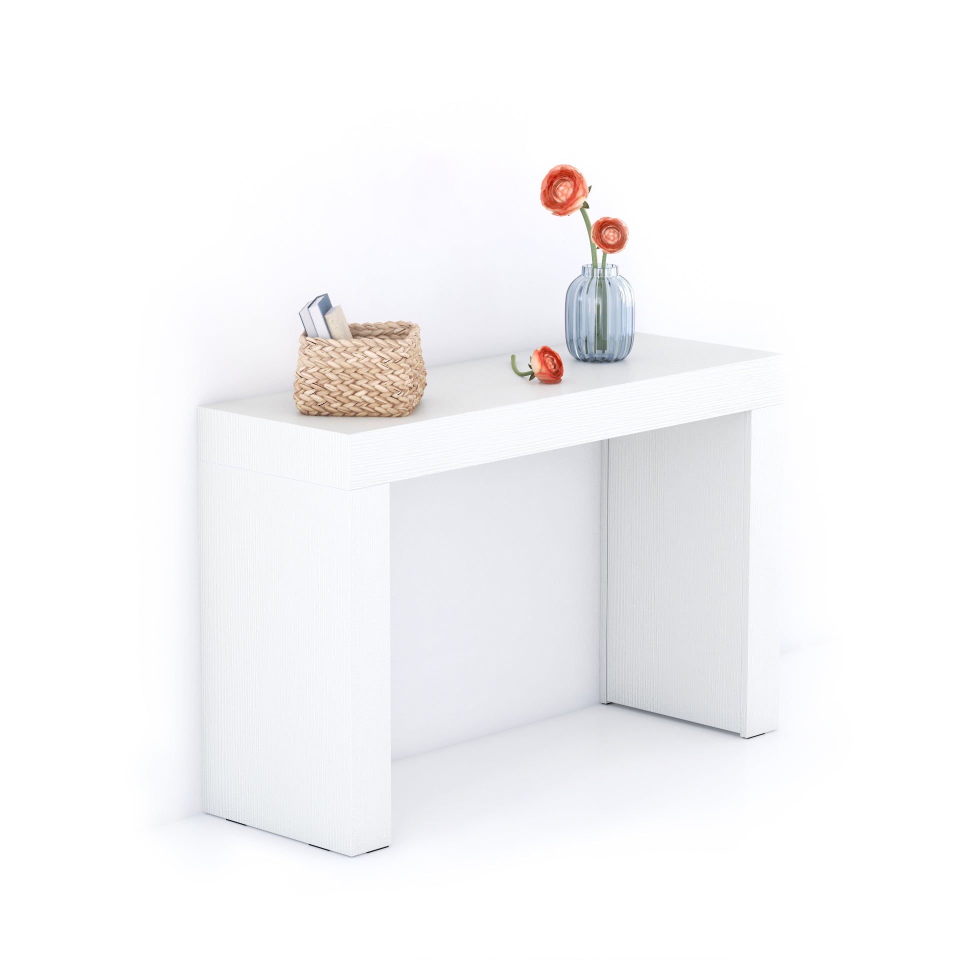 Consolle Ingresso Evolution 120x40, Bianco Frassino - Immagine principale