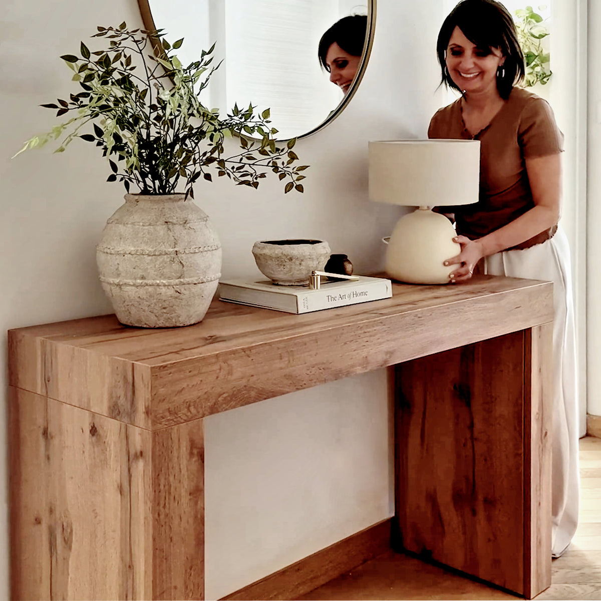 Consolle Ingresso Evolution 120x40, Rovere Rustico
