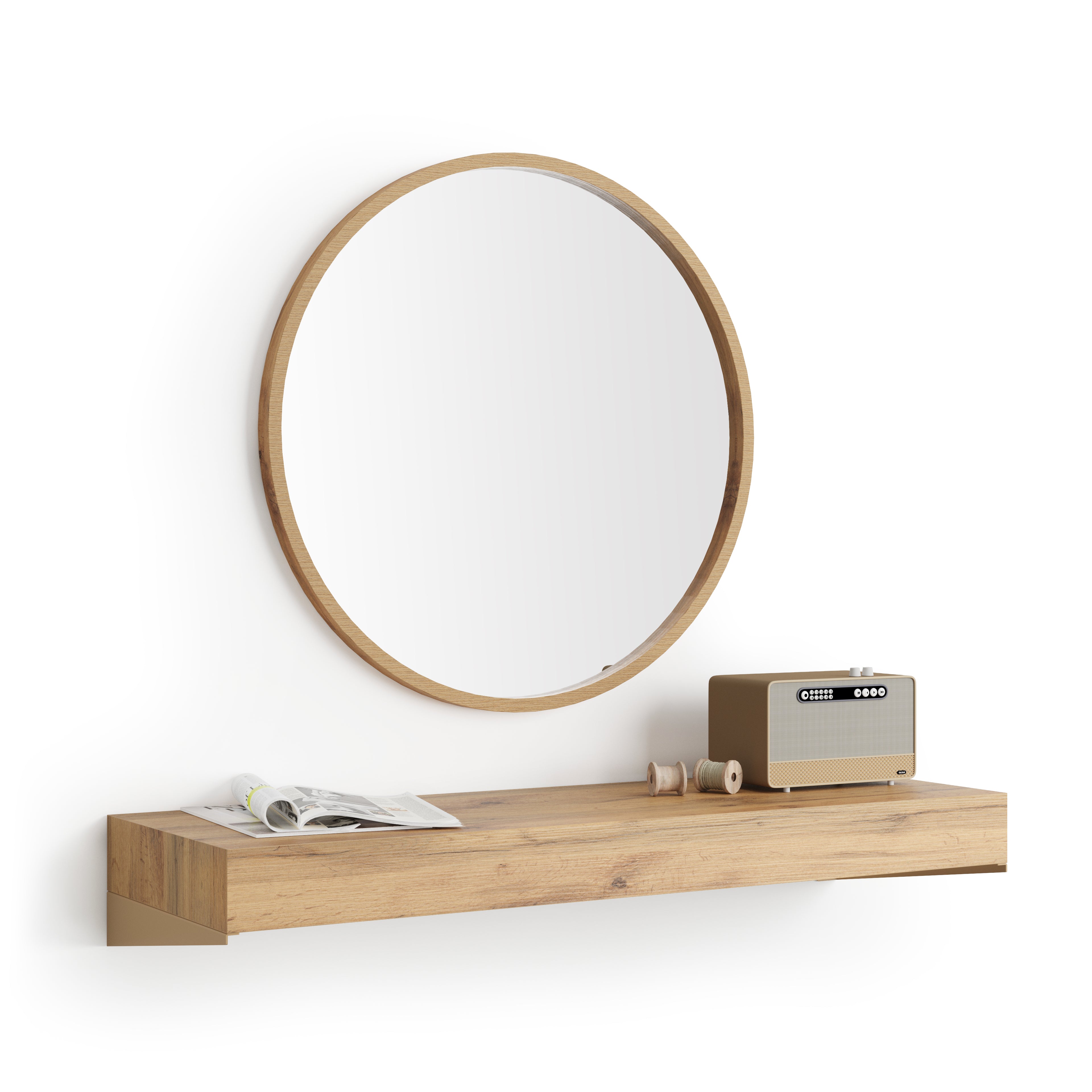 Wandkonsole Evolution 120x40, Rustikale Eiche