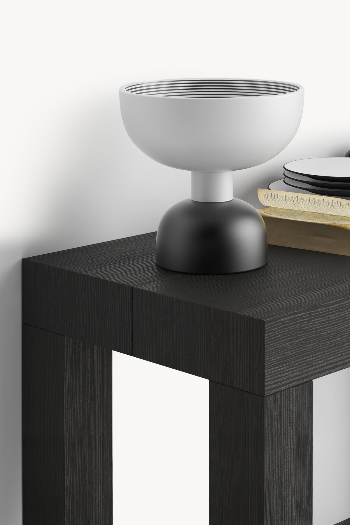 Console extensible First, 45(310)x80 cm, Frêne noir - Image de détail 2