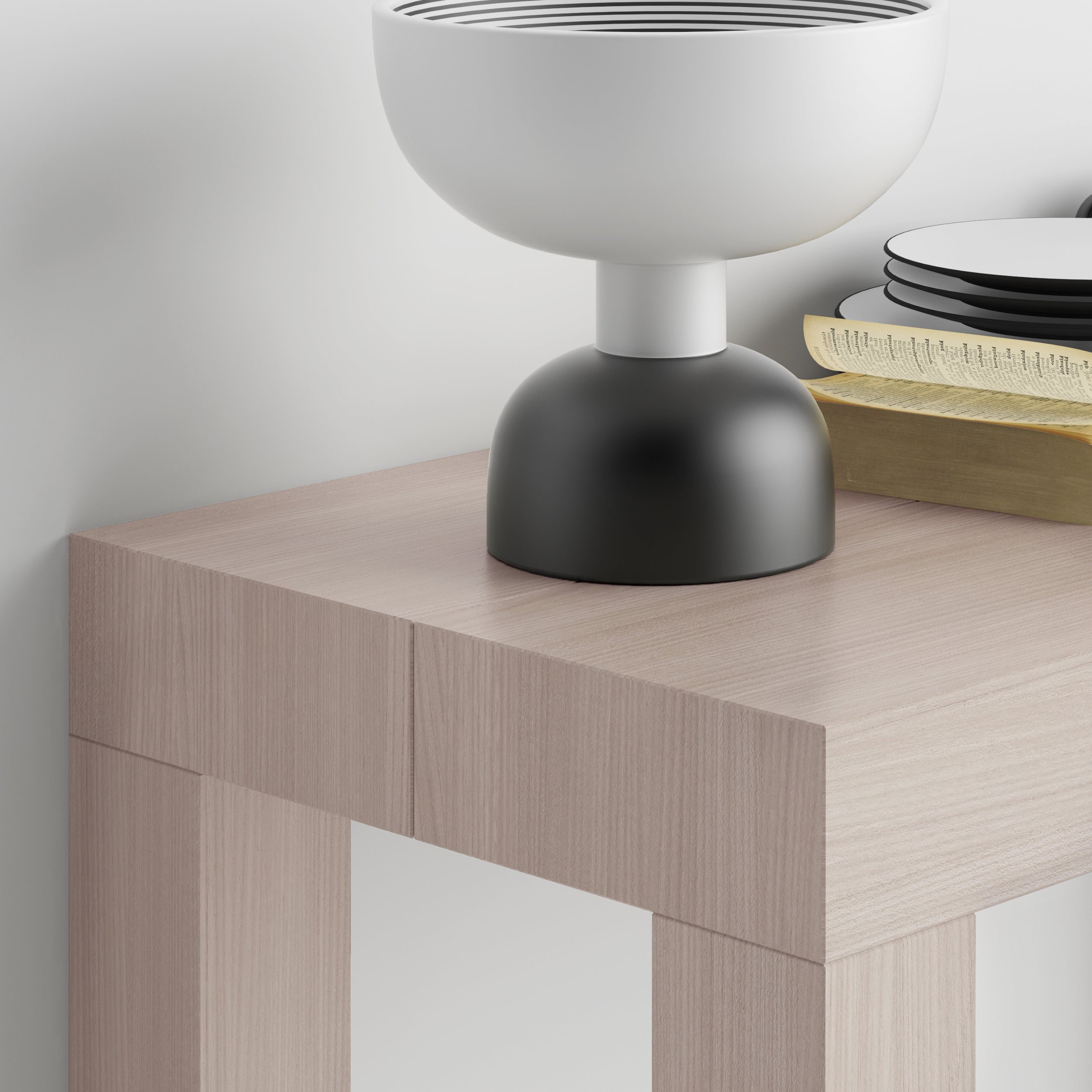 Table Console extensible First, 45(305)x90 cm, Orme Perle - Detail image 2