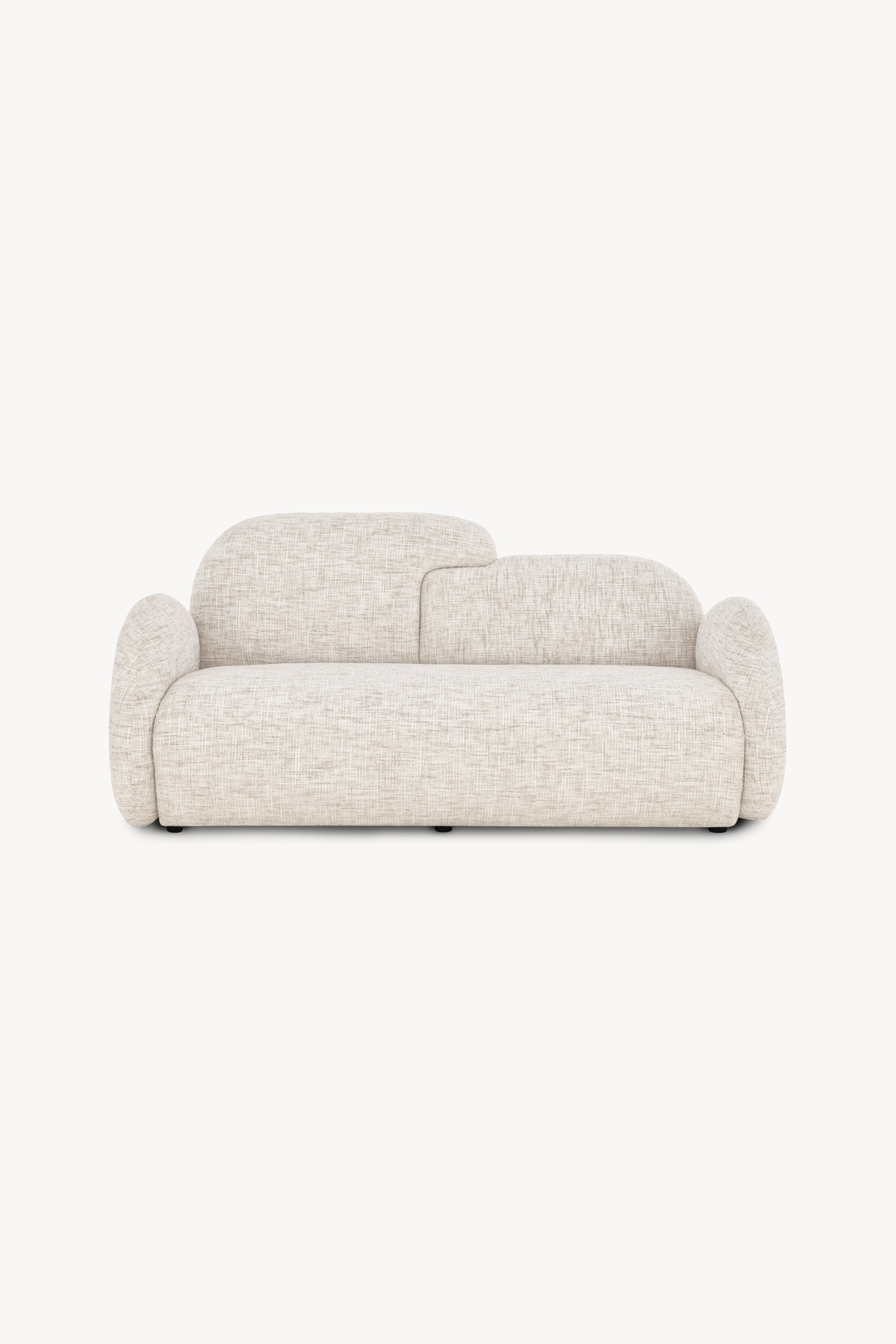 Olivia 2-seater fabric sofa, 173x85 cm, Sand