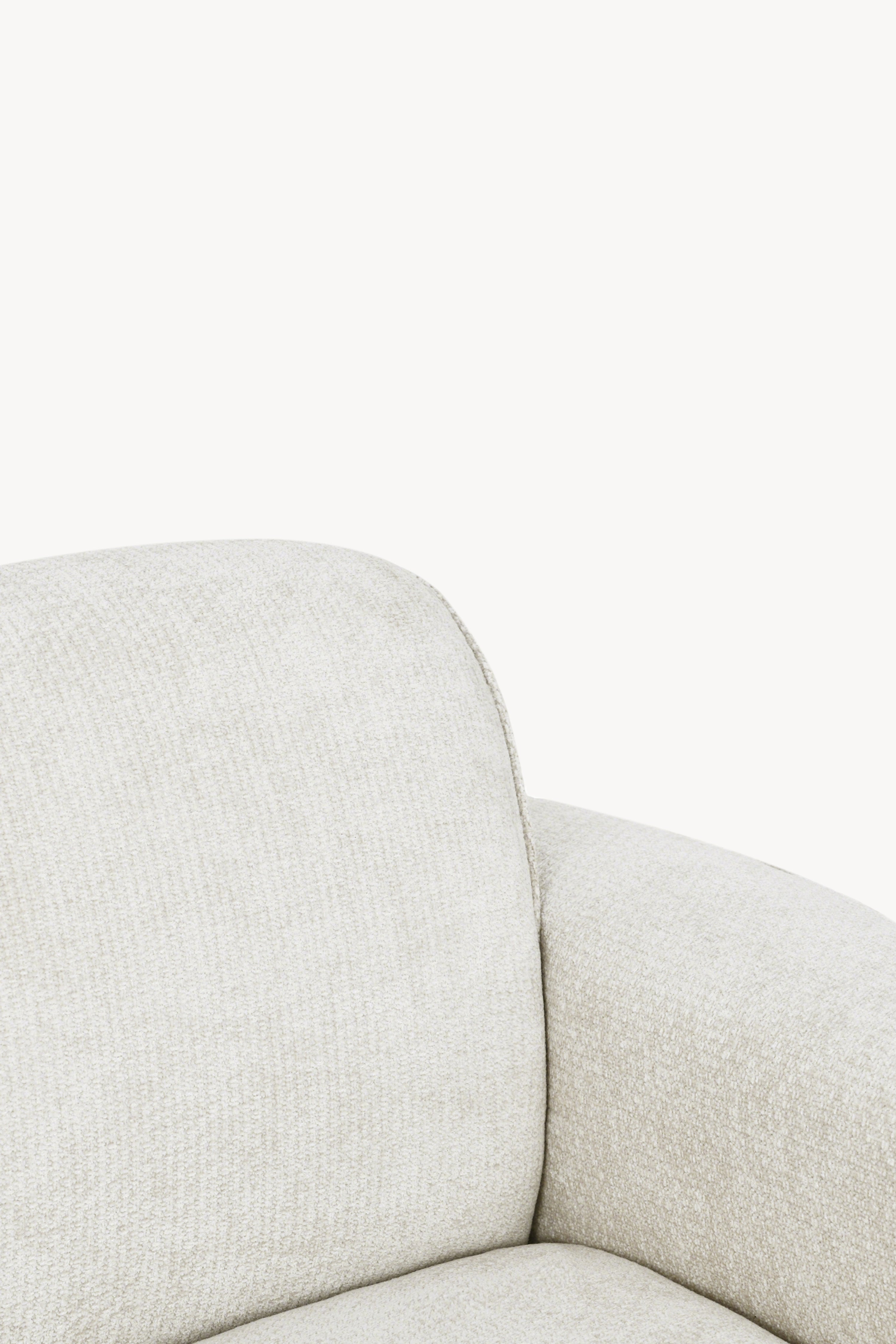 Canapé d'angle modulable Rossella 284x91 cm, Blanc Cendré - Image de détail 10