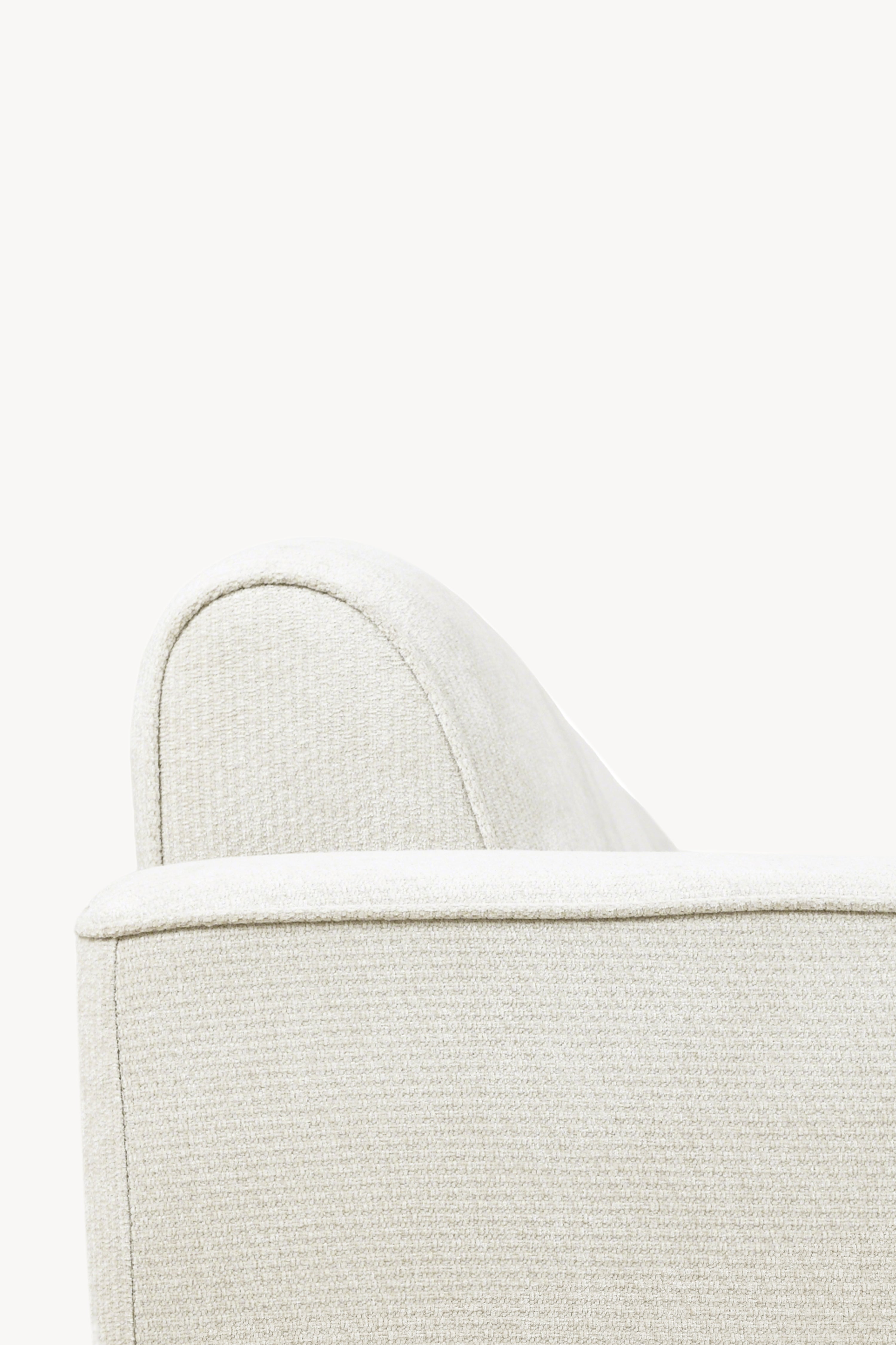 Canapé d'angle modulable Rossella 284x91 cm, Blanc Cendré - Image de détail 11