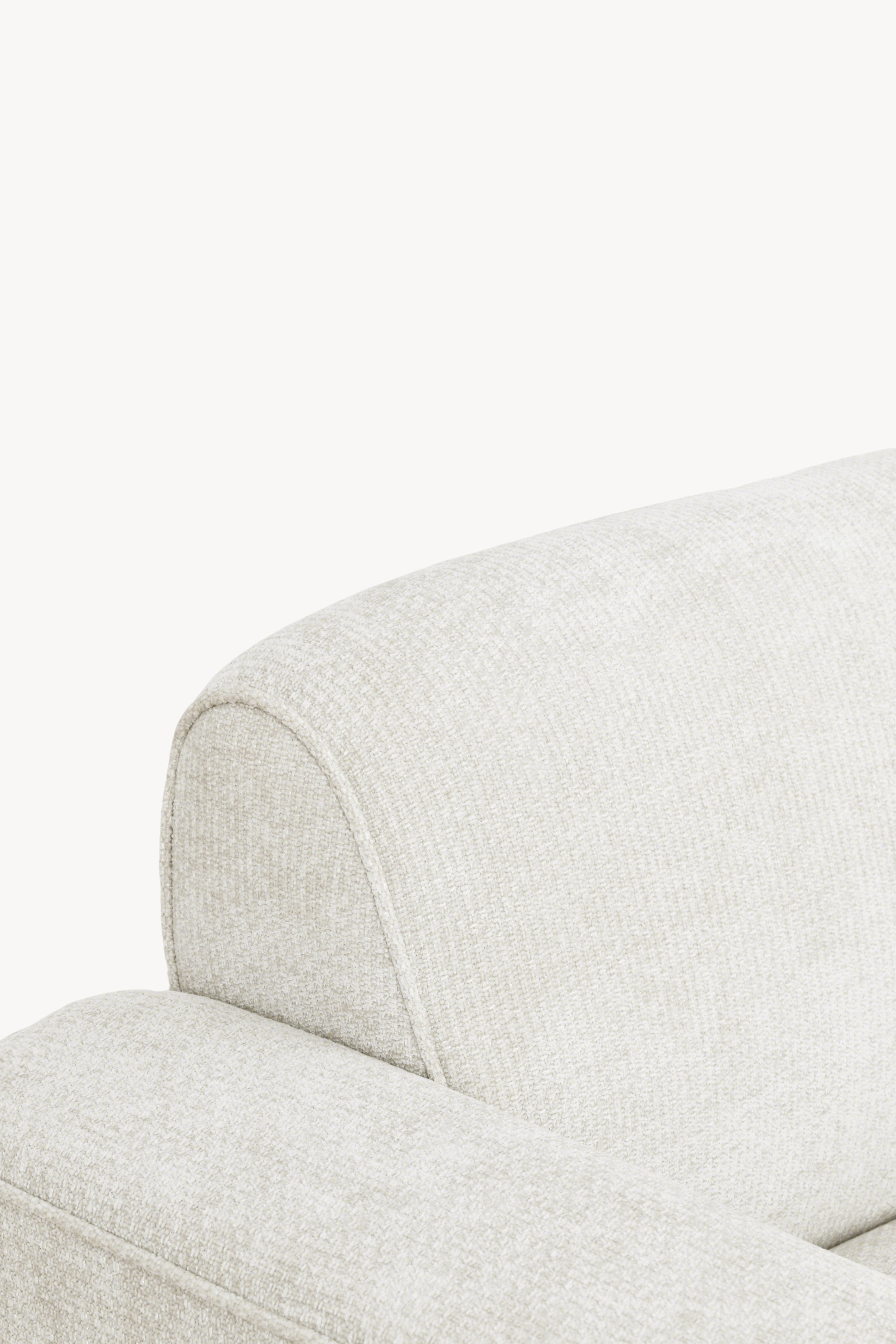 Canapé d'angle modulable Rossella 284x91 cm, Blanc Cendré - Image de détail 13