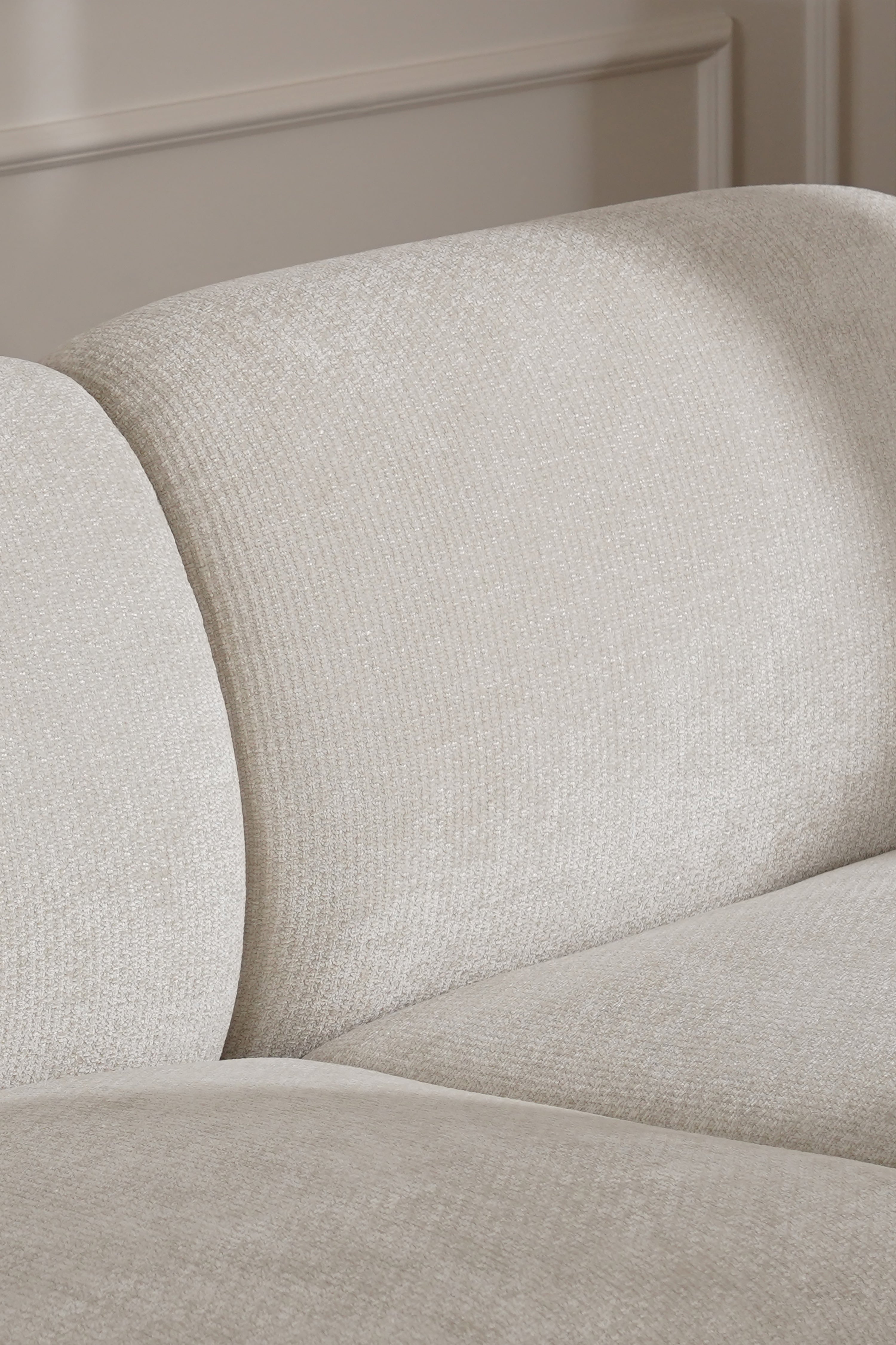 Canapé d'angle modulable Rossella 284x91 cm, Blanc Cendré - Image de détail 14