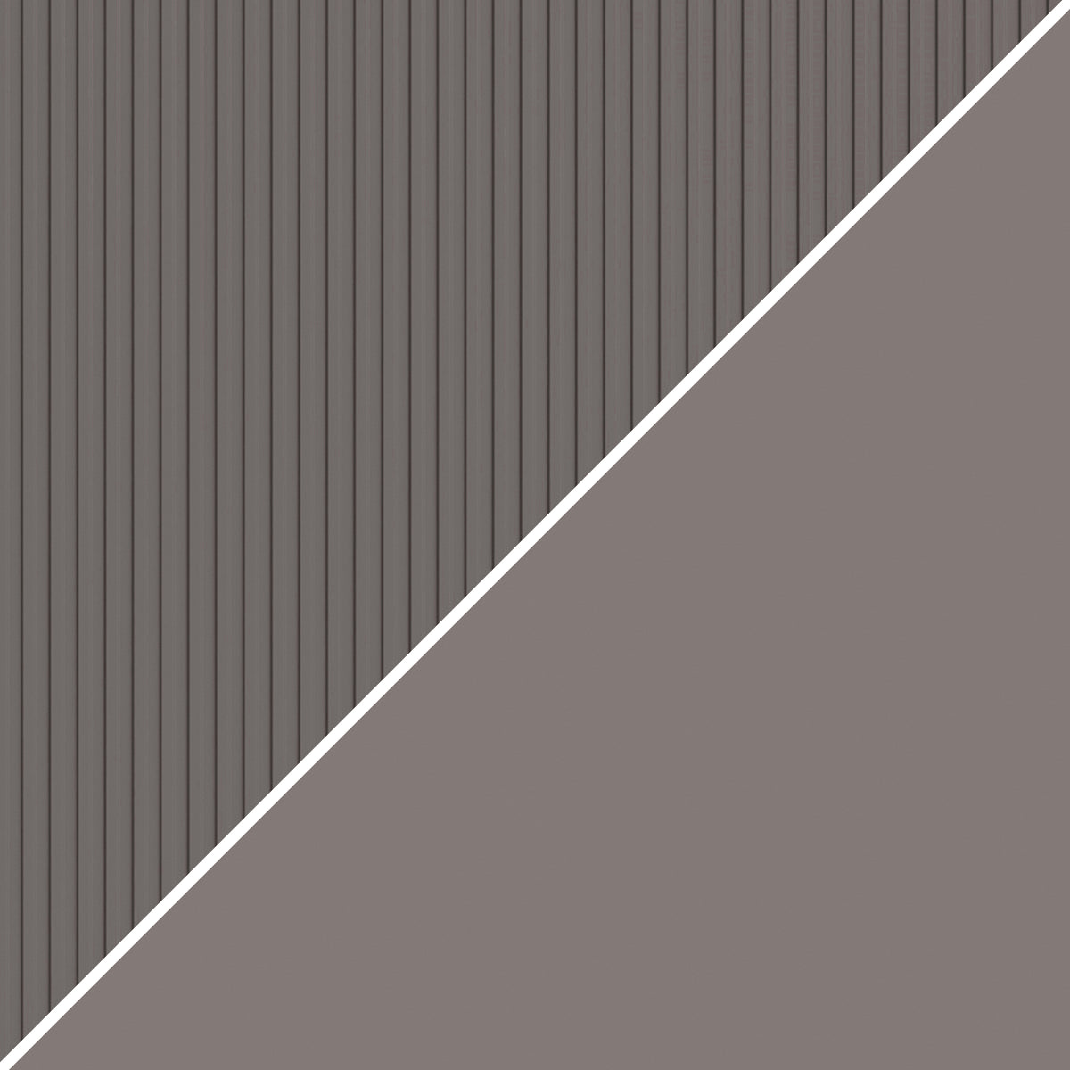 Modulares Bücherregal Romina mit gerillten Türen (153,6 x 200 cm), Kobaltgrau - Oberflächenbild 1