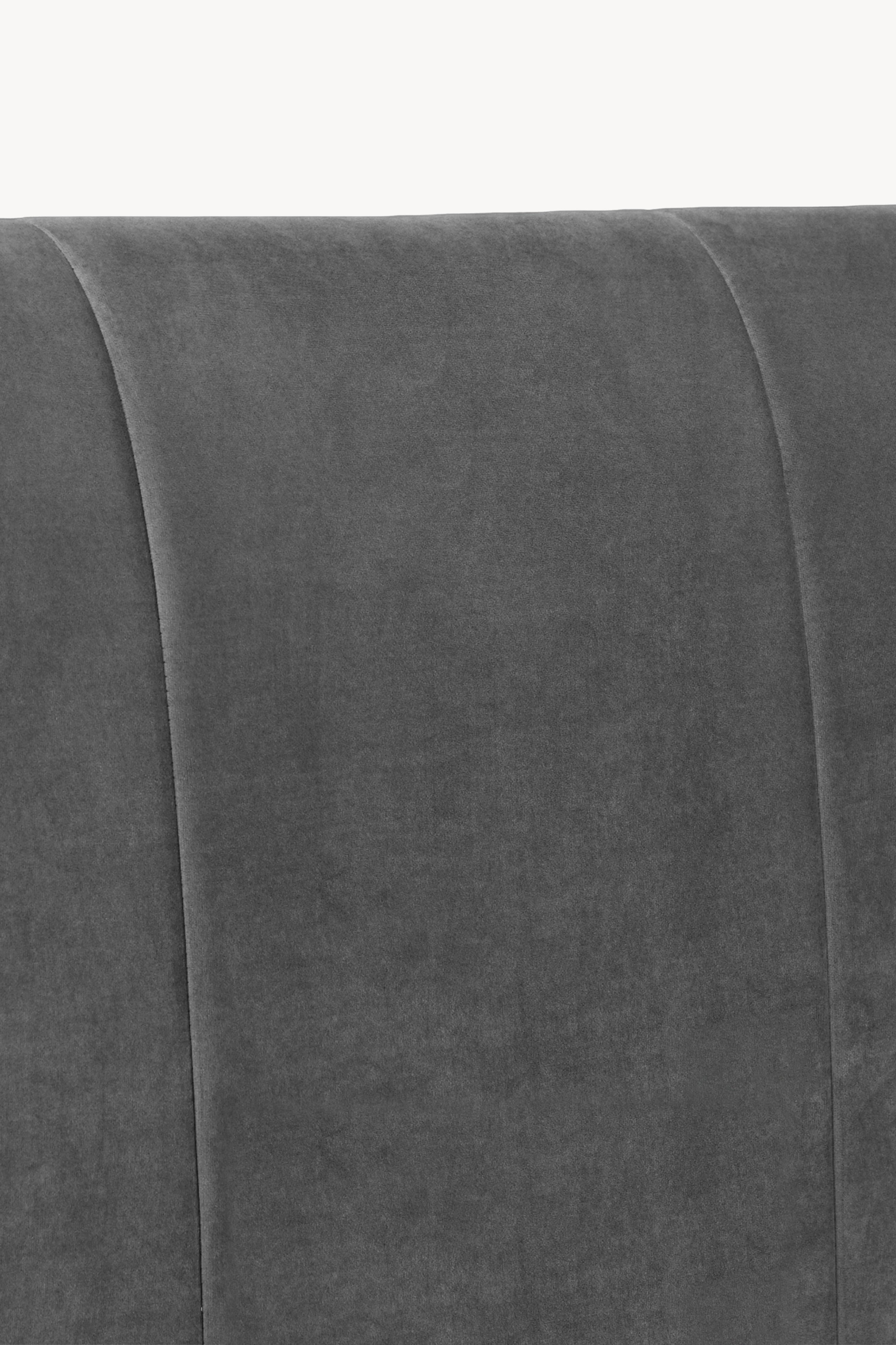 Padded double bed Greta for mattress 160x200 cm, Smoke Grey - Detail image 5