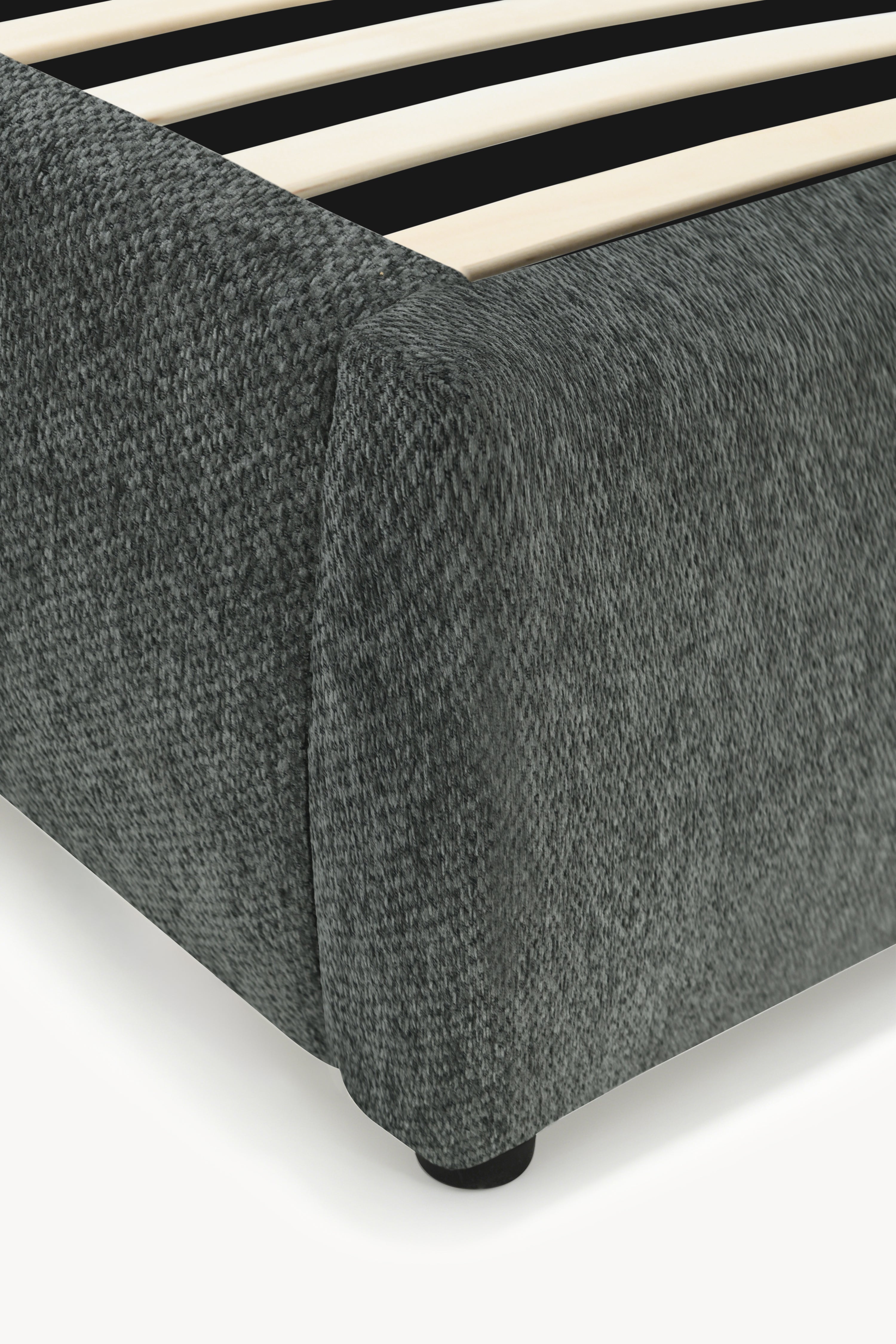 Double bed with storage Martino for mattress 180x200 cm, Grey - Detail image 3