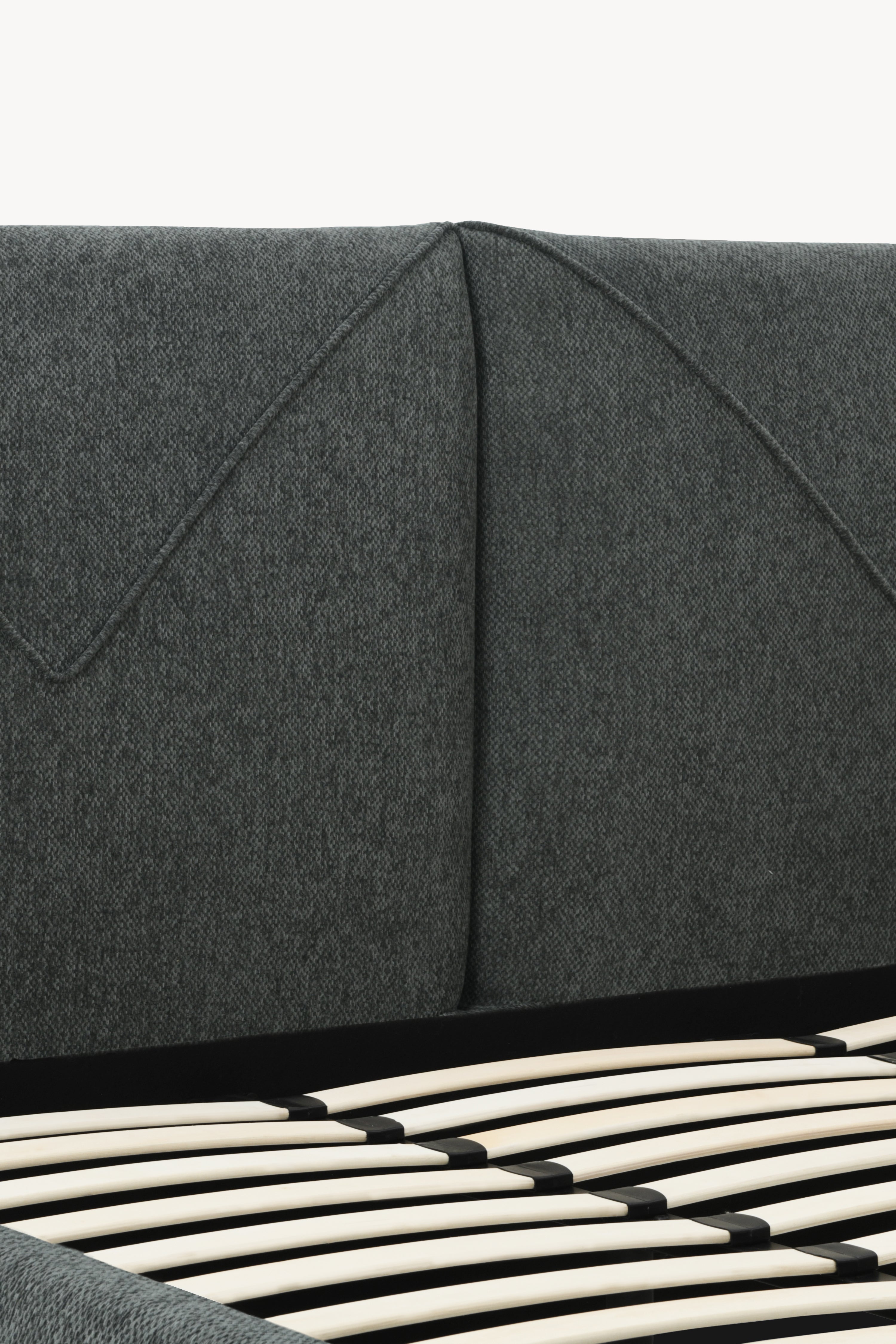 Double bed with storage Martino for mattress 180x200 cm, Grey - Detail image 4