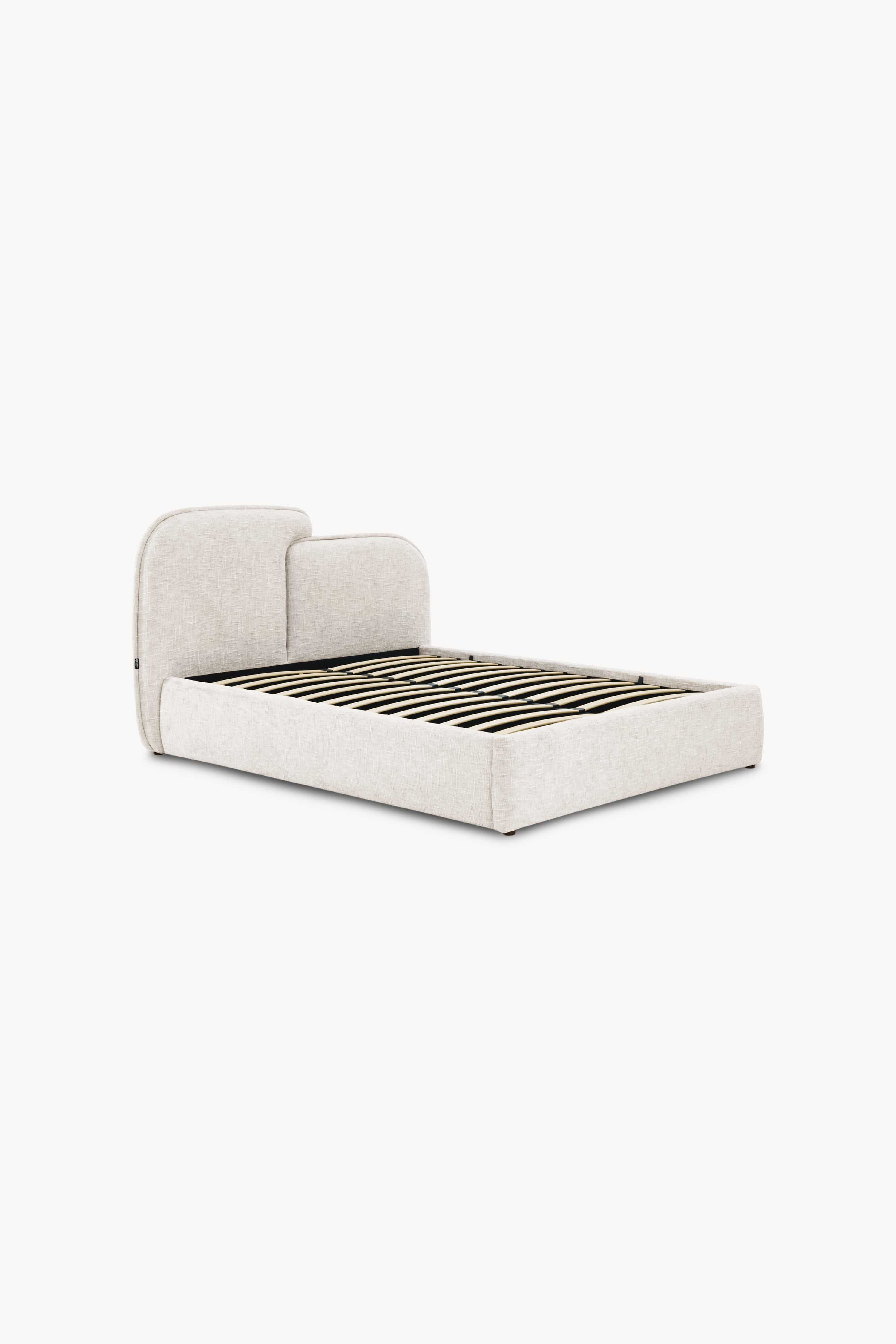 Double bed with storage Oliva 160x200 cm, Sand - Detail image 1