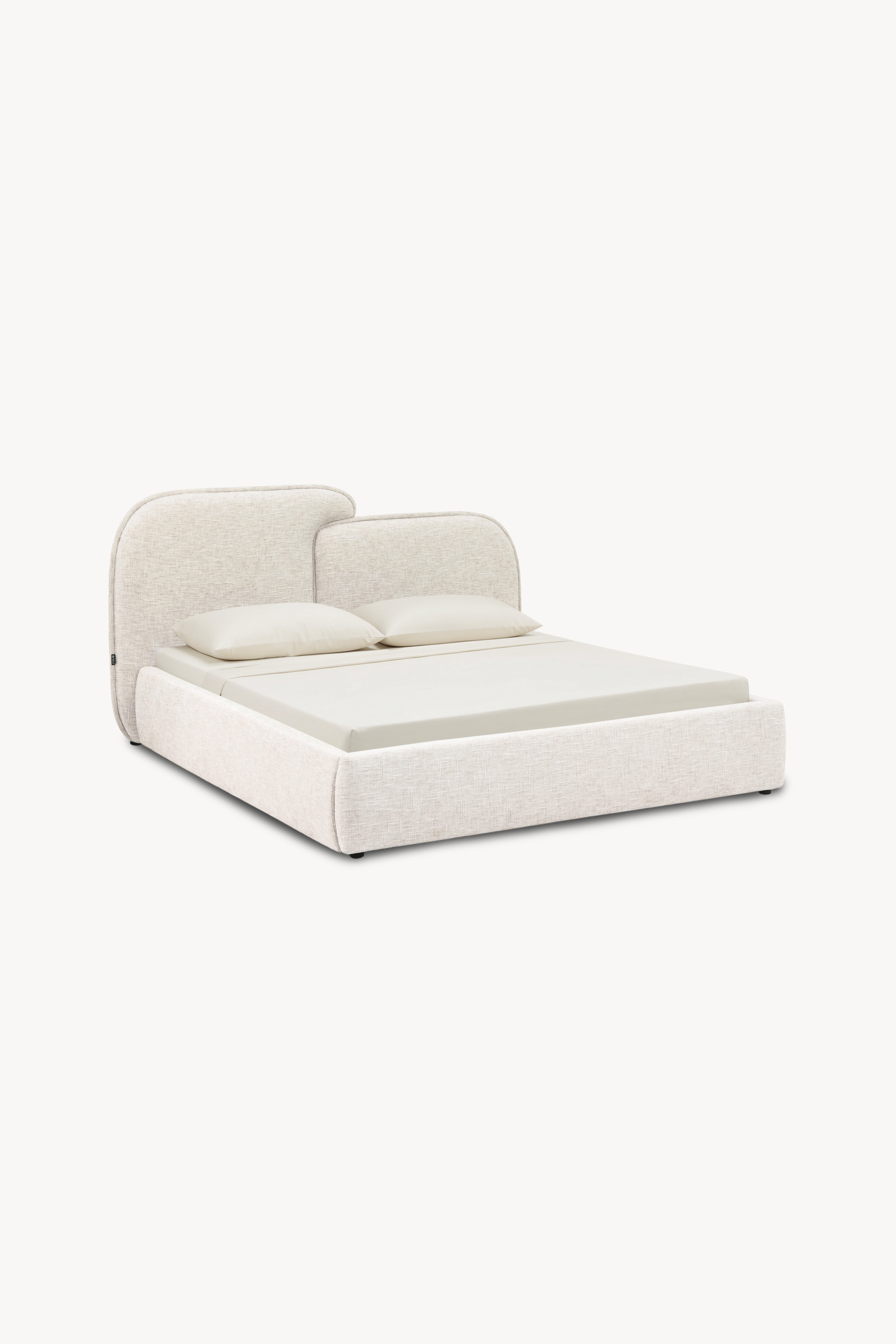 Double bed with storage Olivia for mattress 180x200 cm, Sand - Detail image 1
