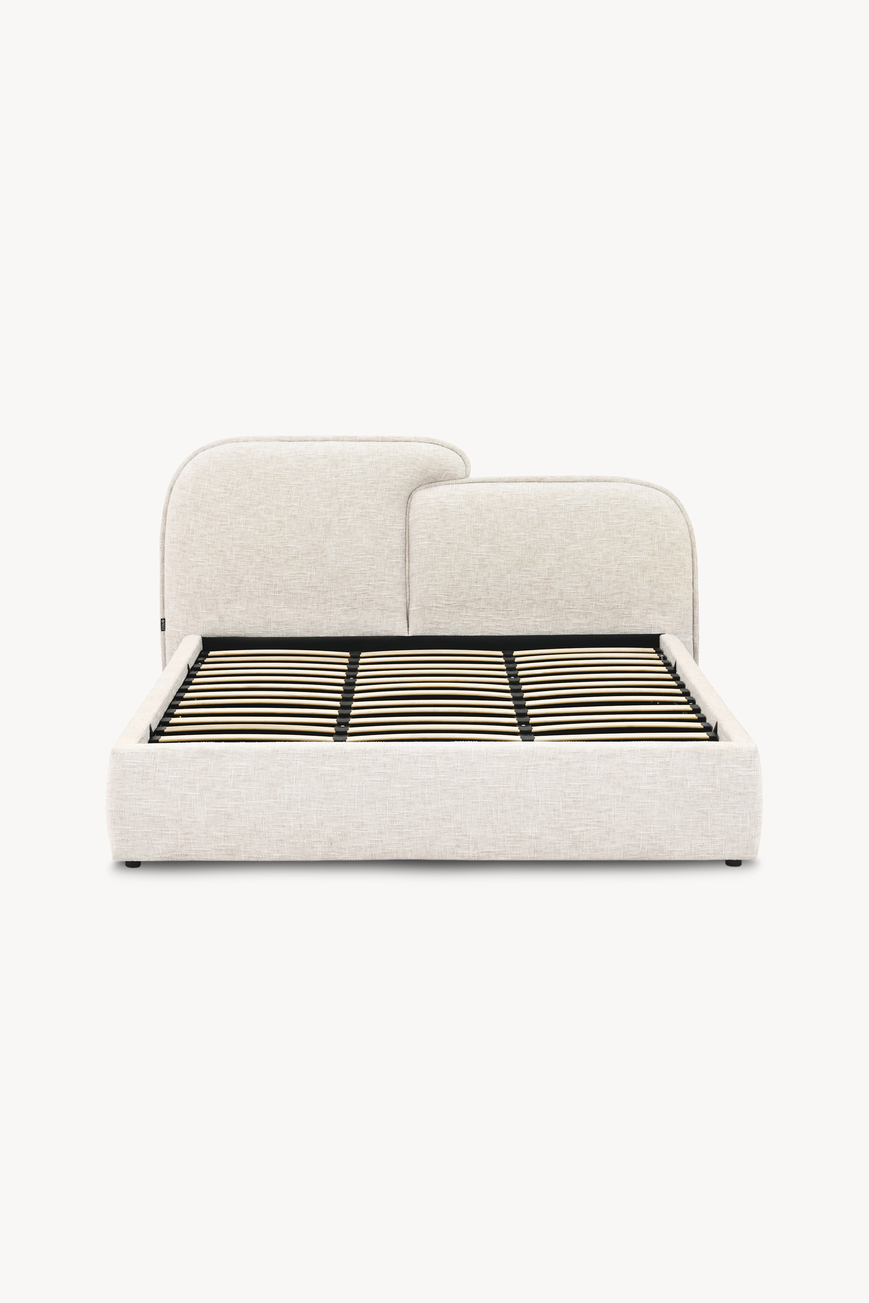 Letto matrimoniale con contenitore Oliva 180x200 cm, color Sabbia - Immagine principale