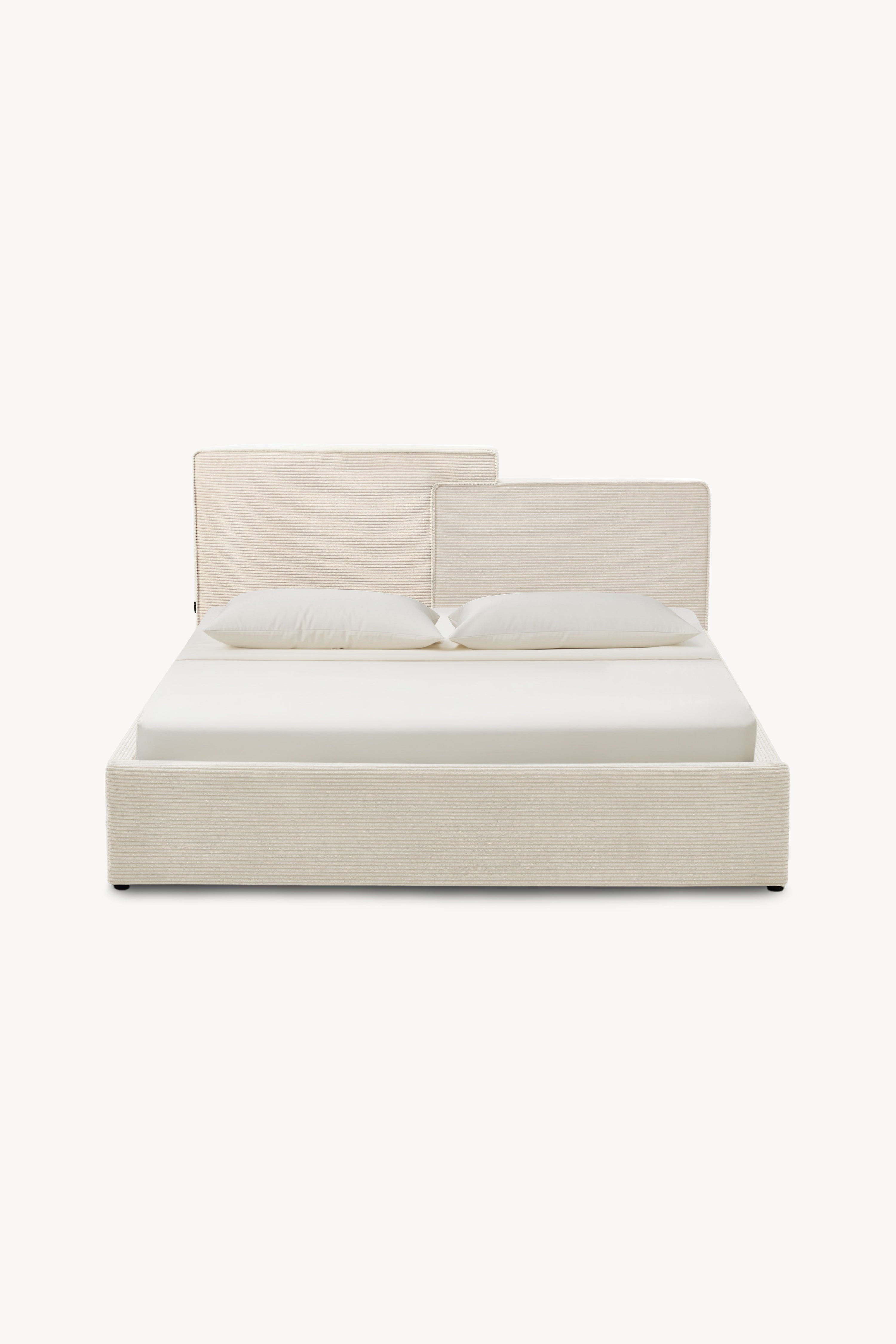 Lit king size avec coffre Riccardo 180x200 cm, Blanc Crème