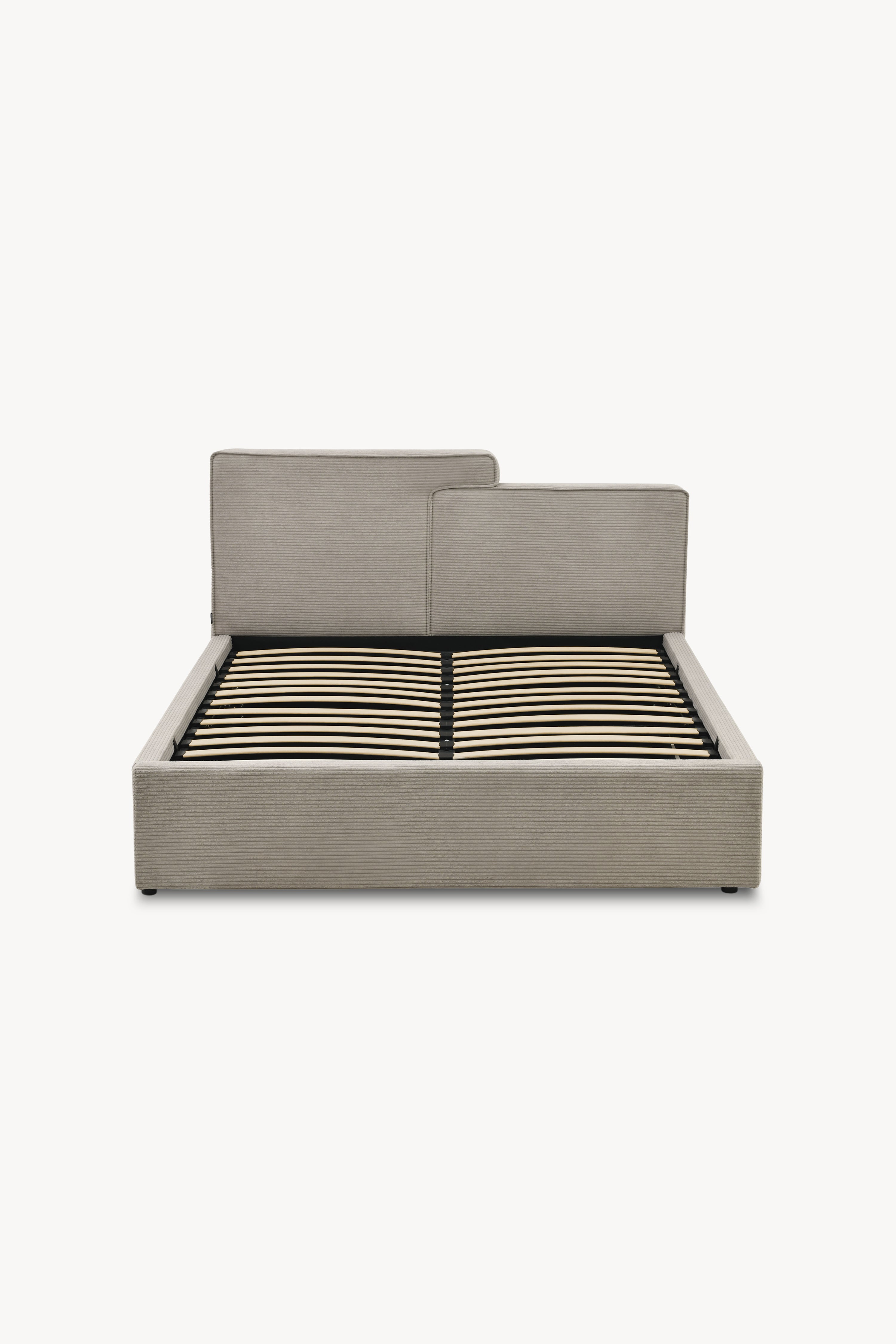Letto matrimoniale con contenitore Ricardo 160x200 cm, Grigio - Immagine dettaglio 7