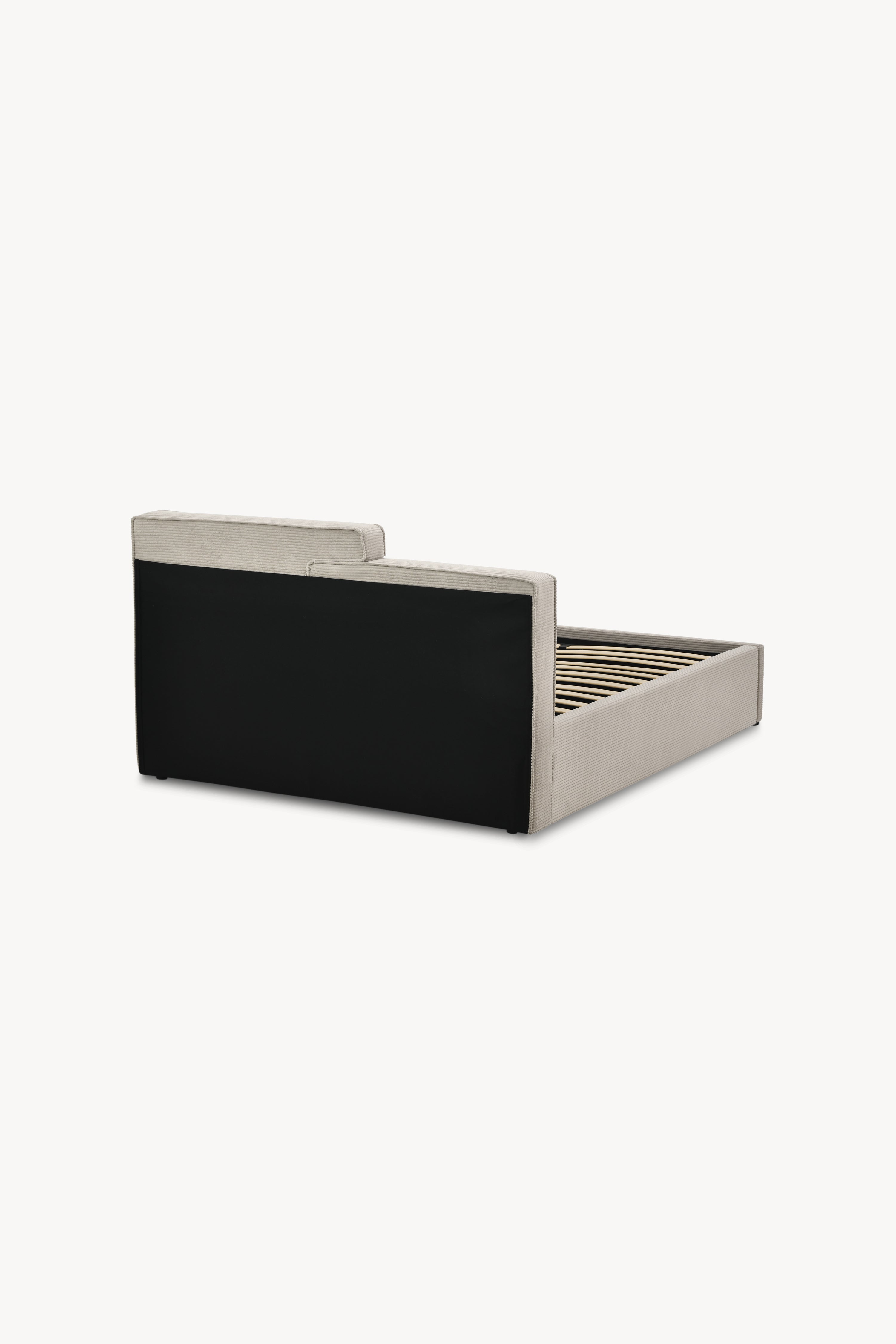 Letto matrimoniale con contenitore Ricardo 160x200 cm, Grigio - Immagine dettaglio 10
