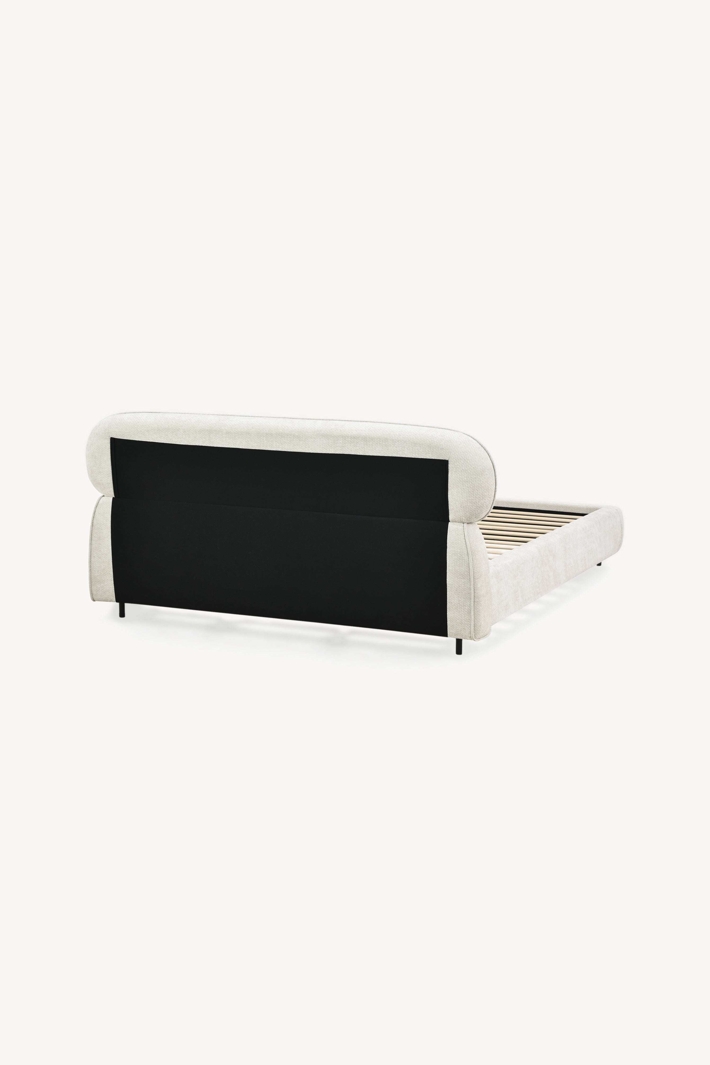 Rossella upholstered King size bed, 180x200 cm, Ash White - Detail image 1